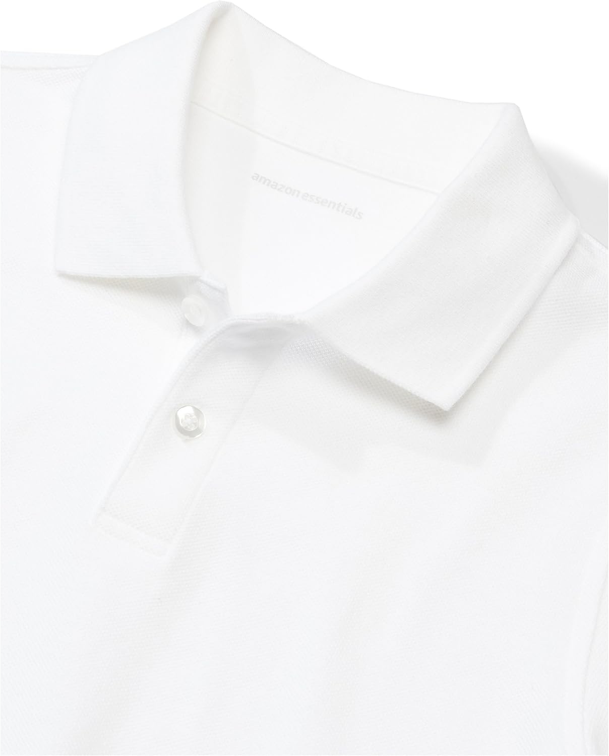 image:imageAmazon Essentials Toddler Boys School Uniform ShortSleeve Pique Polo Shirts Breathable Cotton Button Closure MultipacksWhite