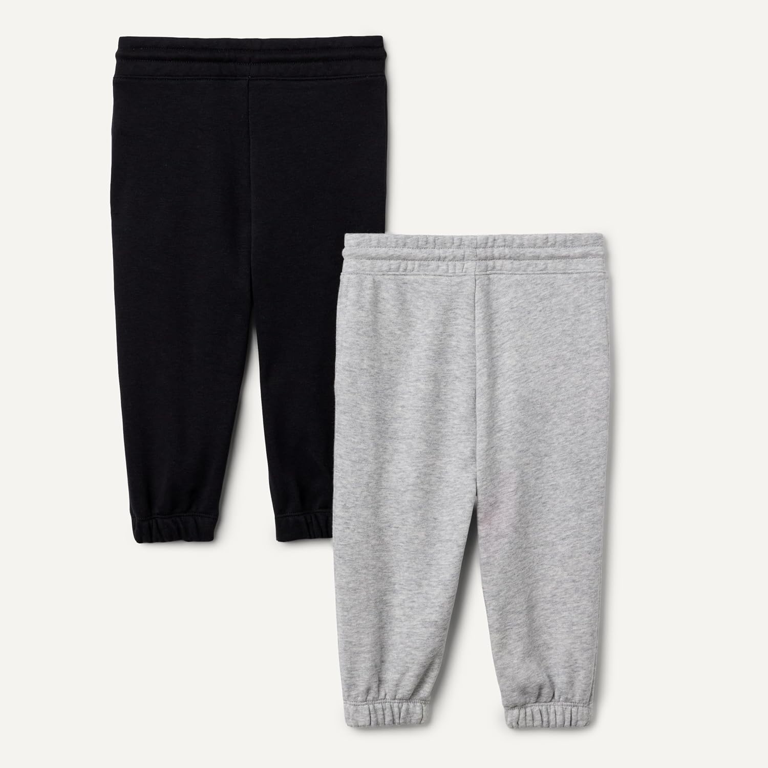 image:imageAmazon Essentials Unisex Kids Cotton JoggersBlackLight Grey Heather