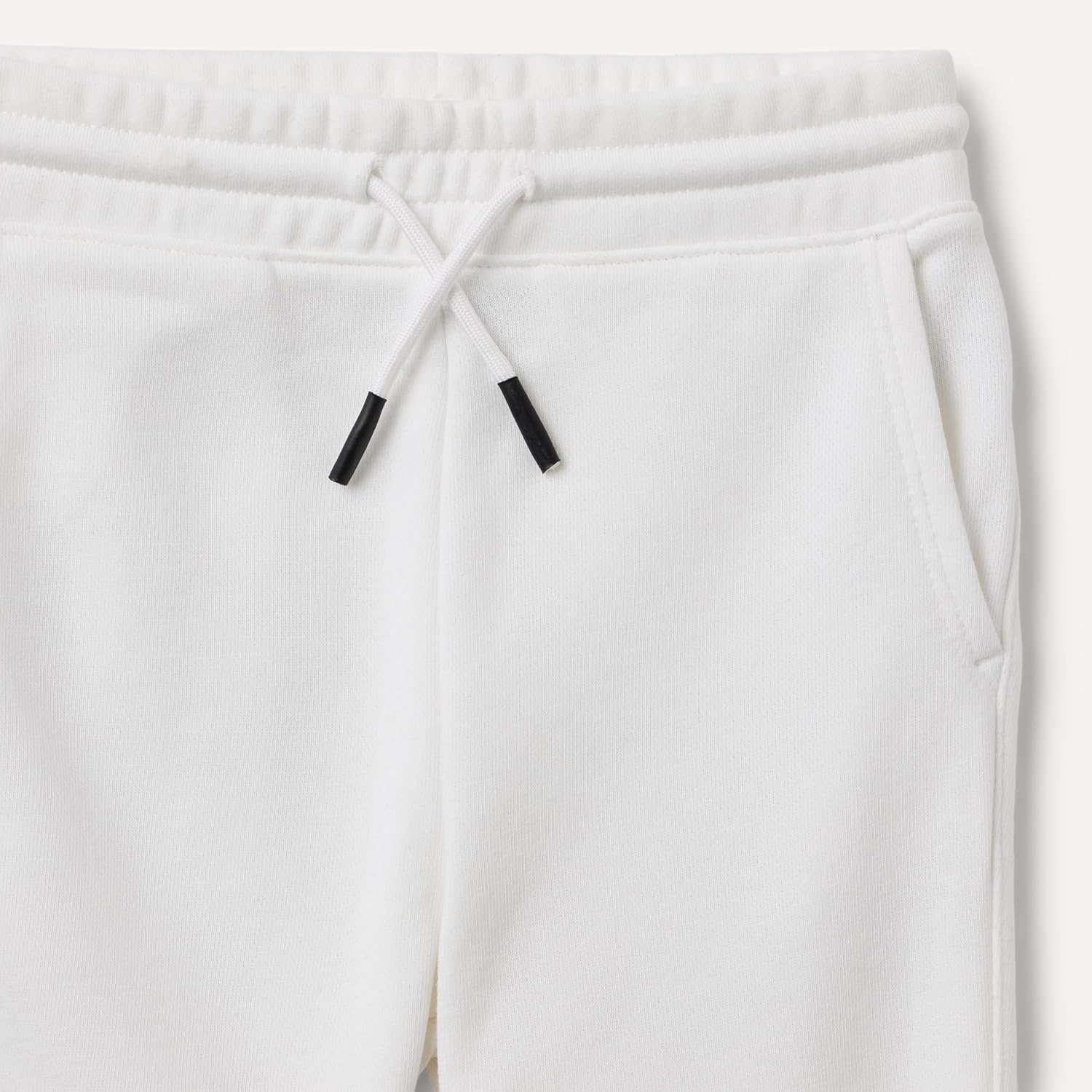 image:imageAmazon Essentials Unisex Kids Cotton JoggersBlackWhite