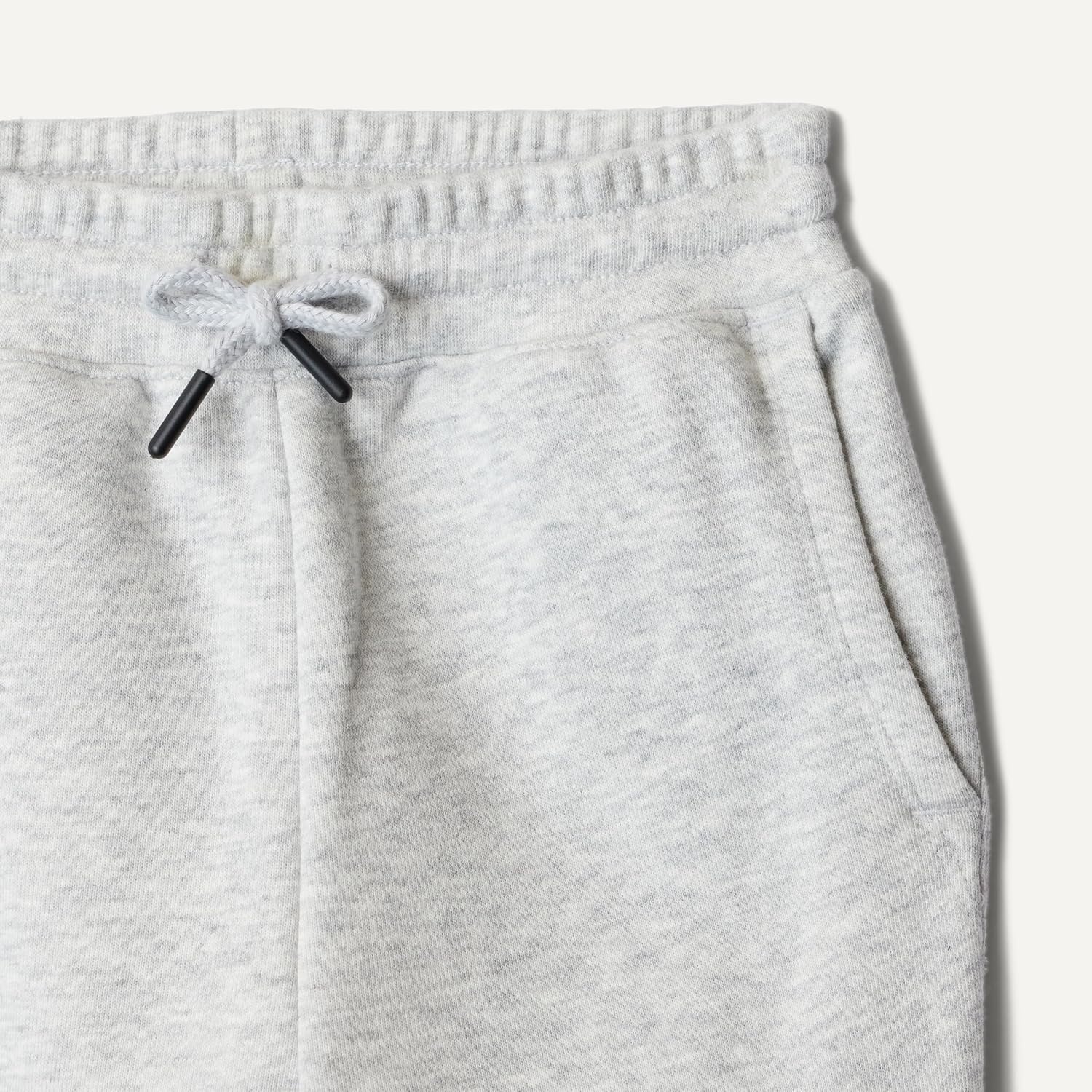 image:imageAmazon Essentials Unisex Kids Cotton JoggersLight Grey Heather
