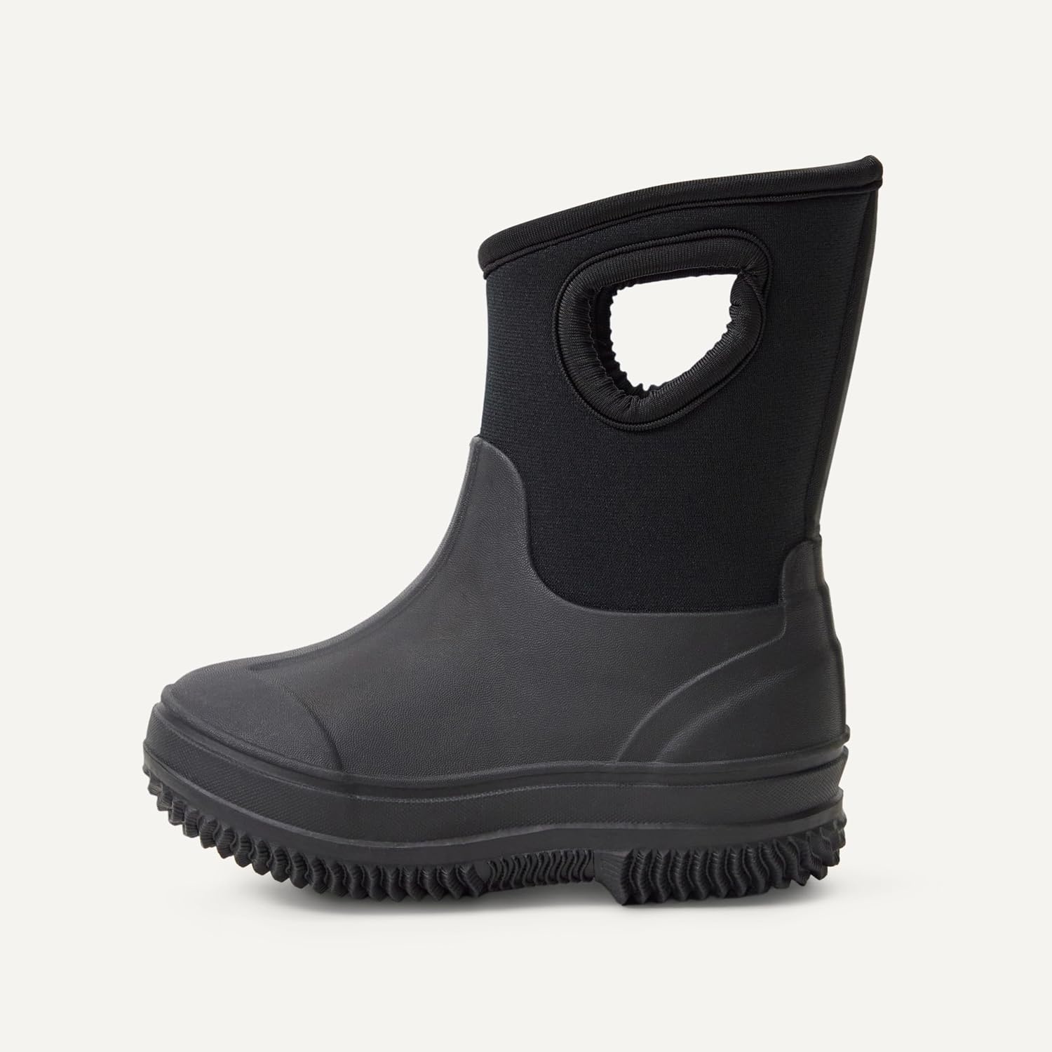 image:imageAmazon Essentials Unisex Kids Insulated Neoprene Rain BootBlack