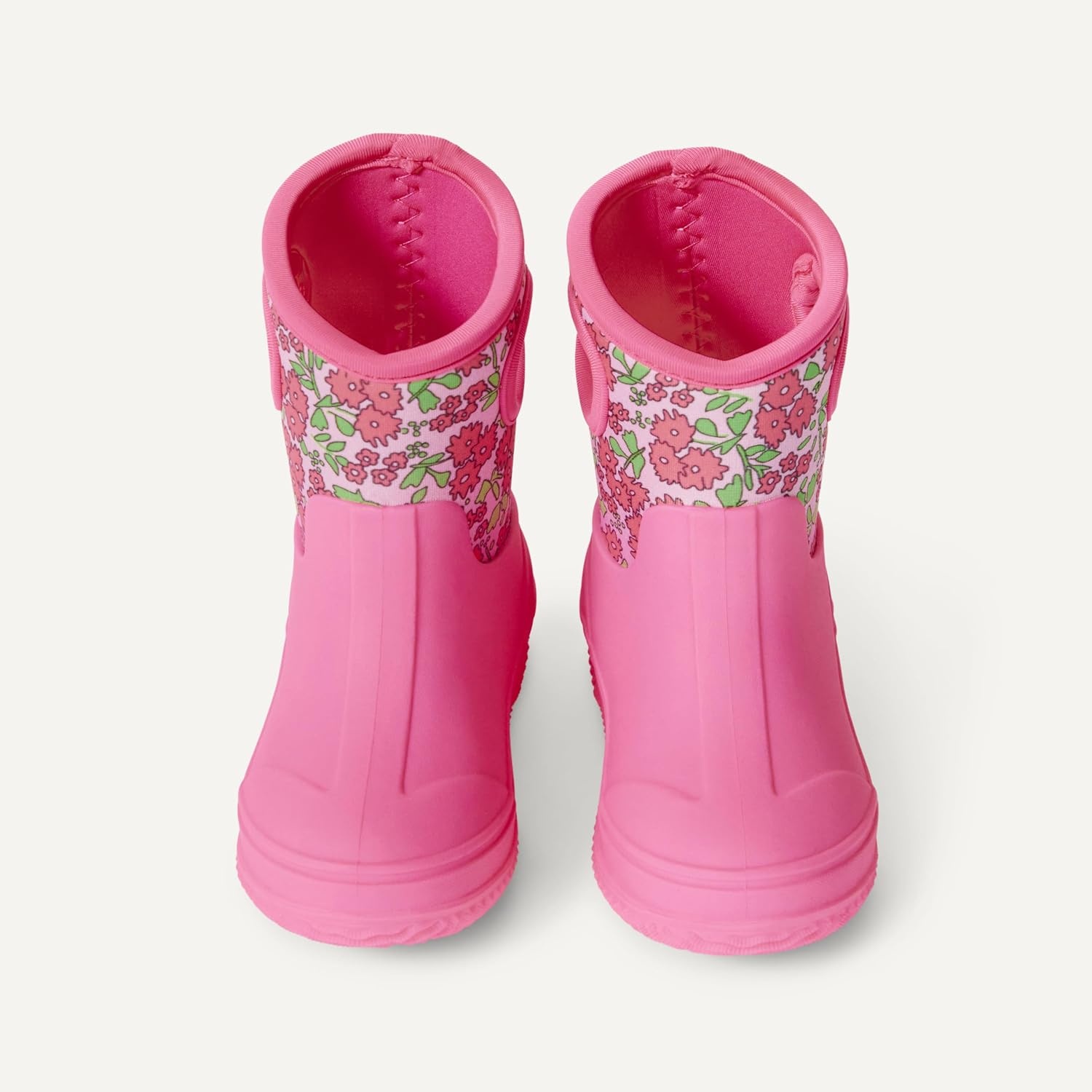 image:imageAmazon Essentials Unisex Kids Insulated Neoprene Rain BootPink Floral