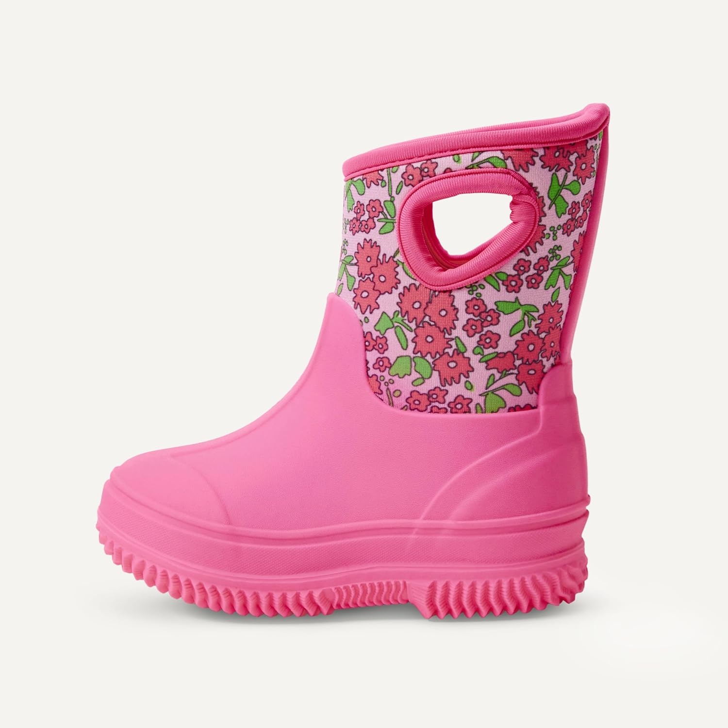 image:imageAmazon Essentials Unisex Kids Insulated Neoprene Rain BootPink Floral