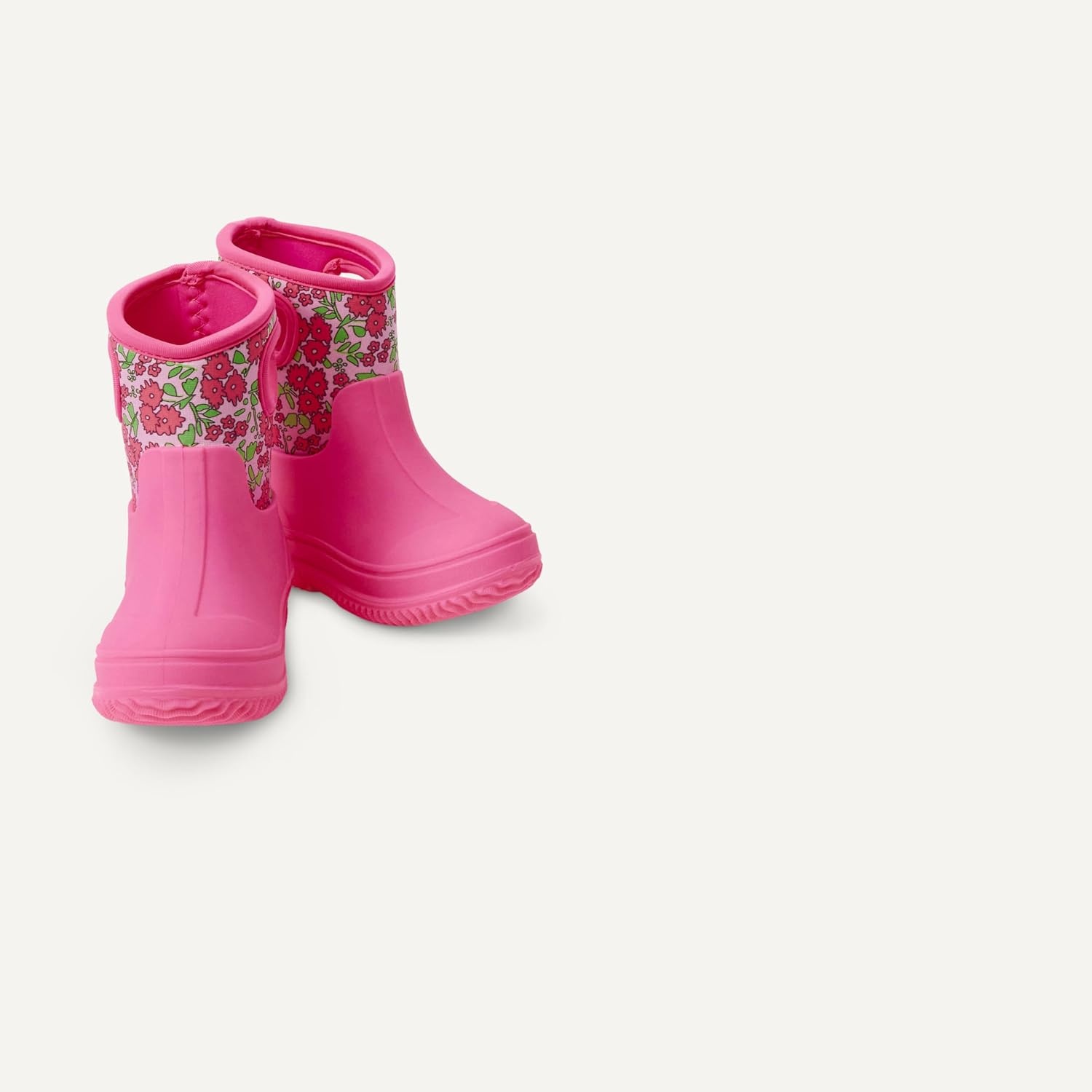 image:imageAmazon Essentials Unisex Kids Insulated Neoprene Rain BootPink Floral
