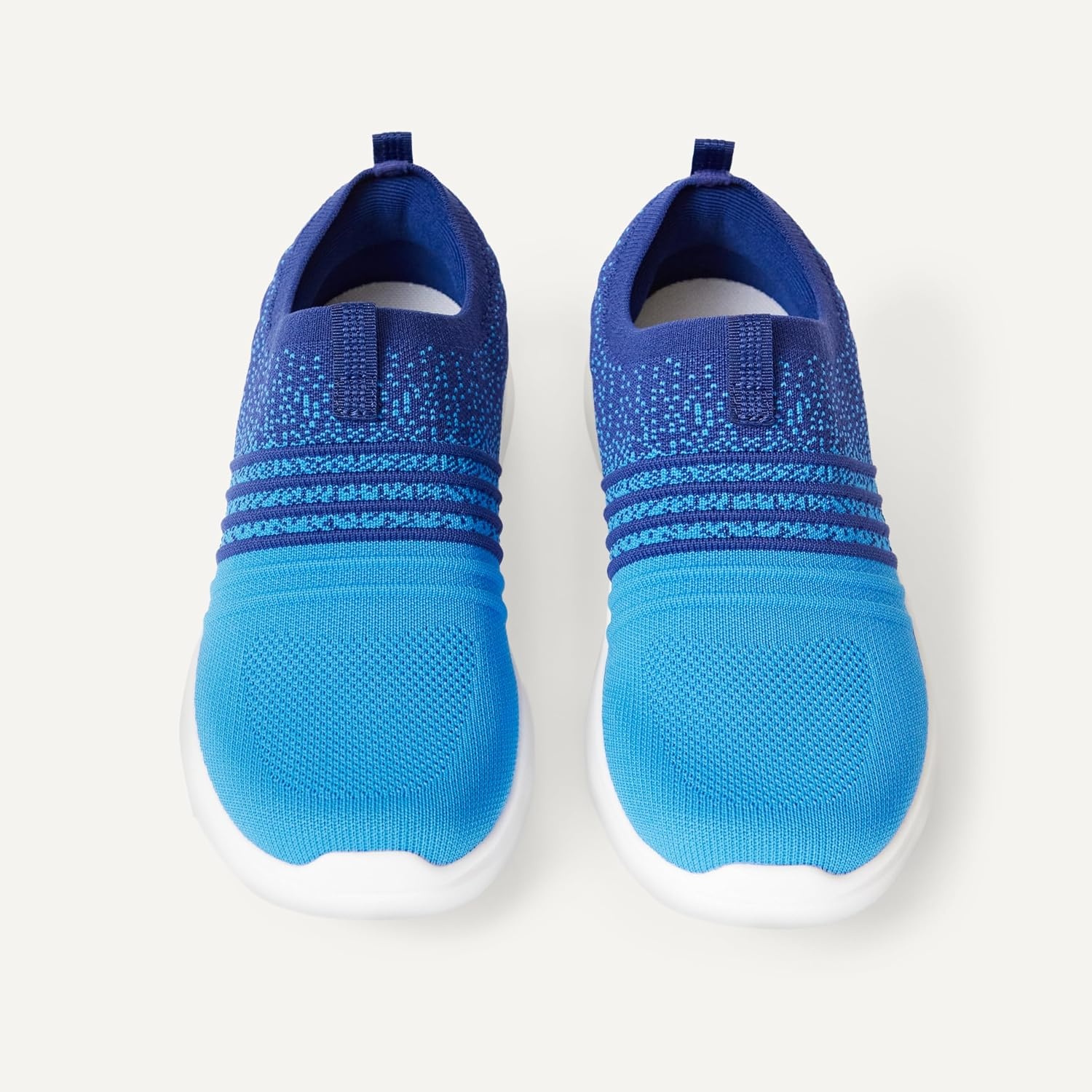 image:imageAmazon Essentials Unisex Kids Knit Light Weight Slip On SneakerBlue Gradient