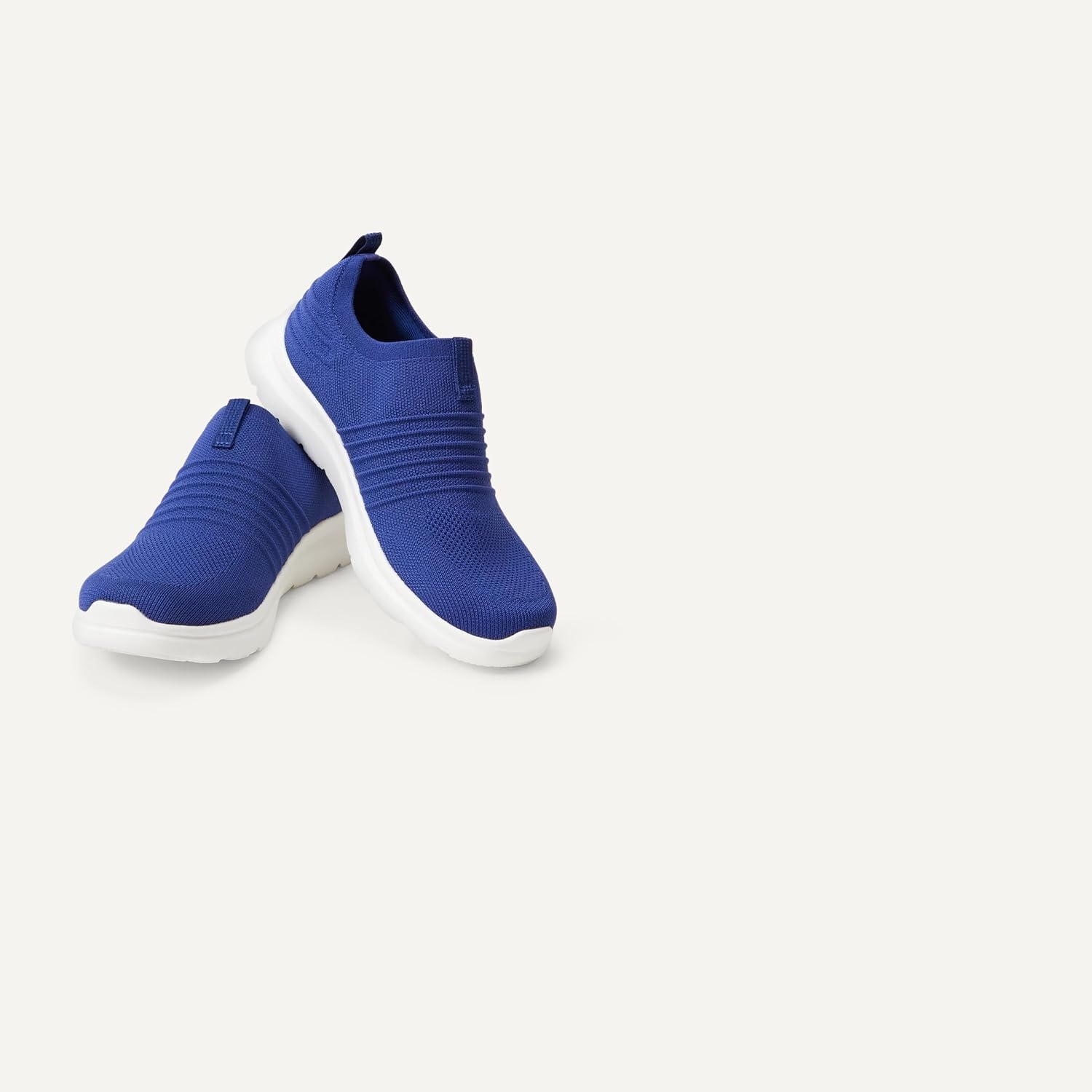 image:imageAmazon Essentials Unisex Kids Knit Light Weight Slip On SneakerNavy