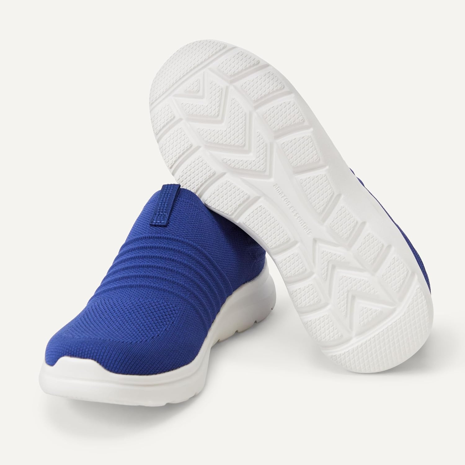 image:imageAmazon Essentials Unisex Kids Knit Light Weight Slip On SneakerNavy