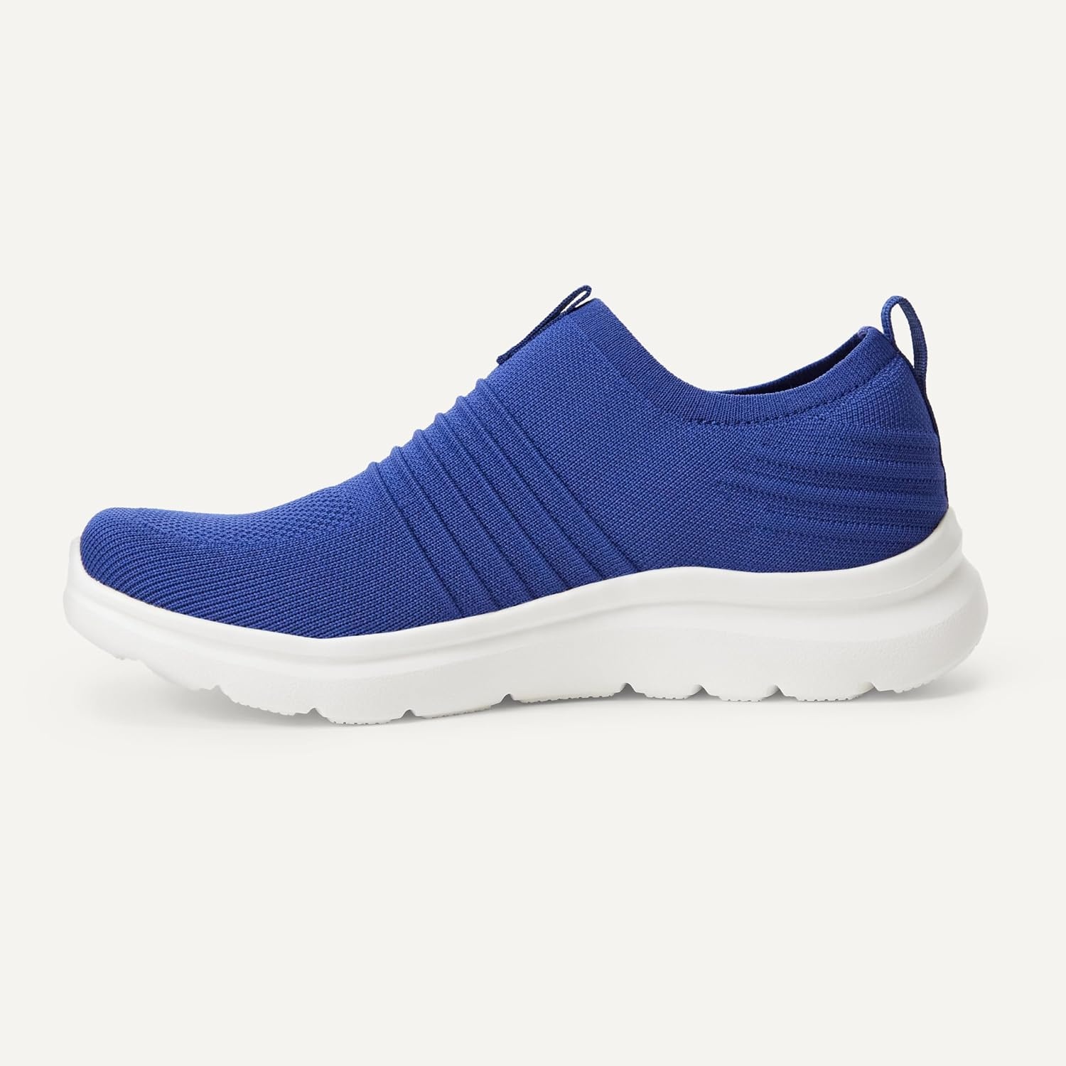 image:imageAmazon Essentials Unisex Kids Knit Light Weight Slip On SneakerNavy