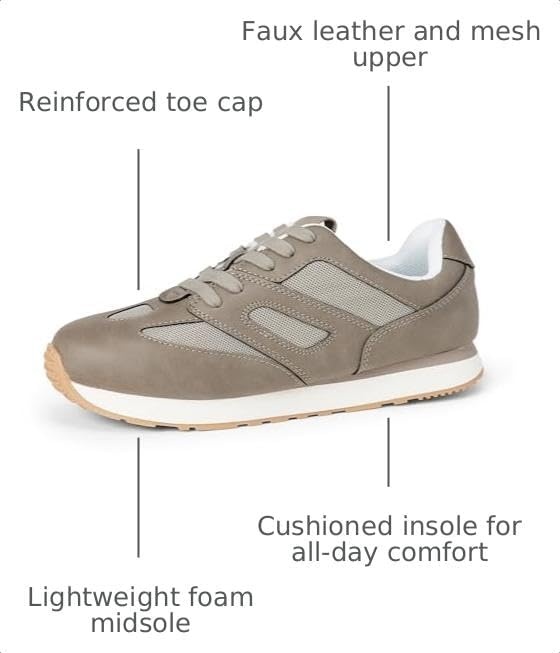 image:imageAmazon Essentials Unisex Kids Lace Up Sneakers for Boys and GirlsGrey