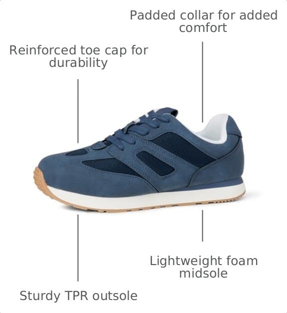 image:imageAmazon Essentials Unisex Kids Lace Up Sneakers for Boys and GirlsNavy