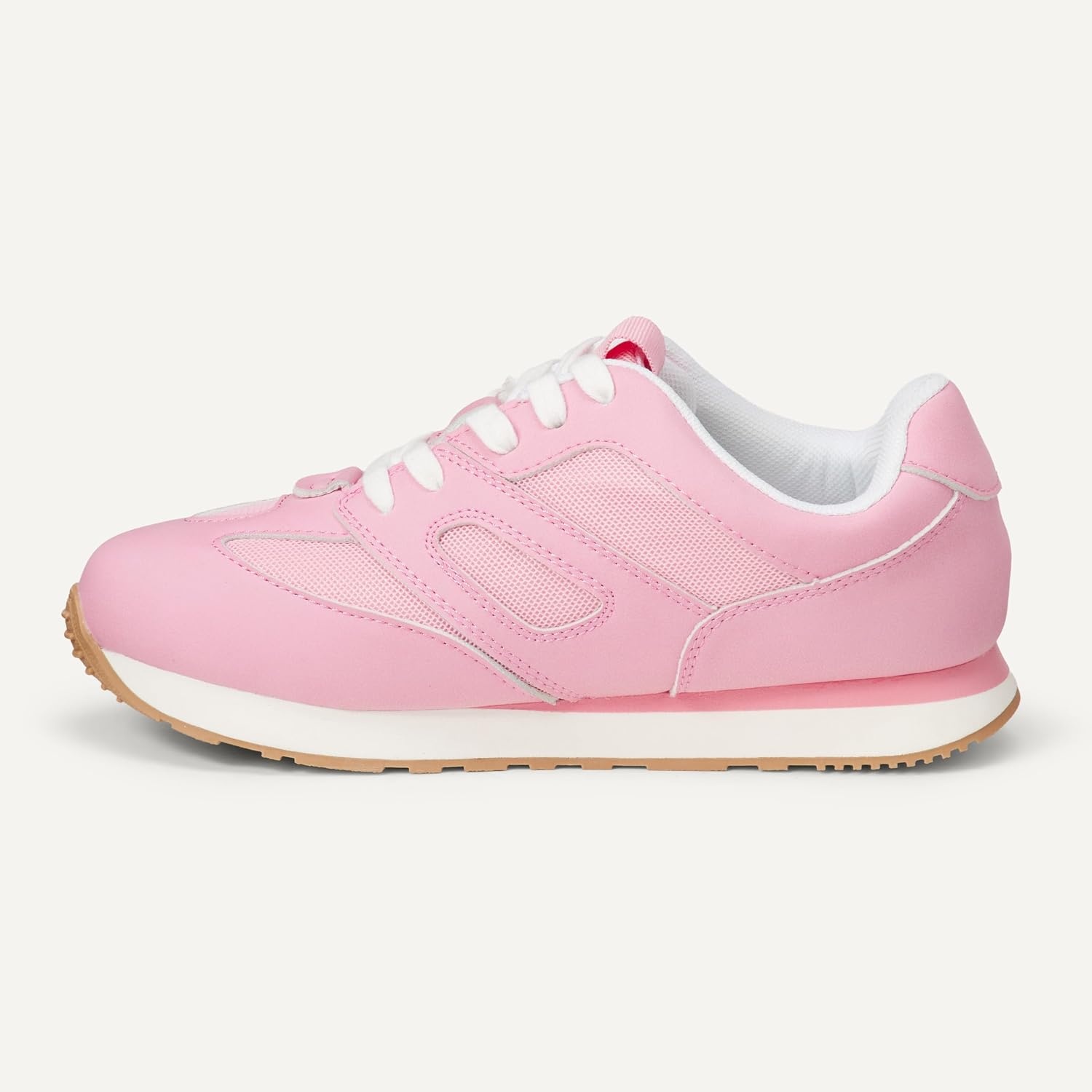 image:imageAmazon Essentials Unisex Kids Lace Up Sneakers for Boys and GirlsPink
