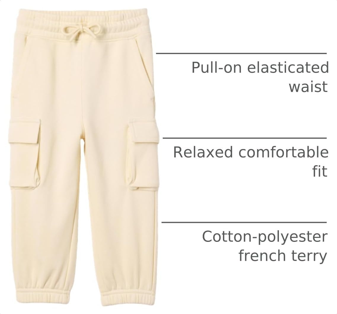 image:imageAmazon Essentials Unisex Kids and Toddlers Cargo JoggerBeige