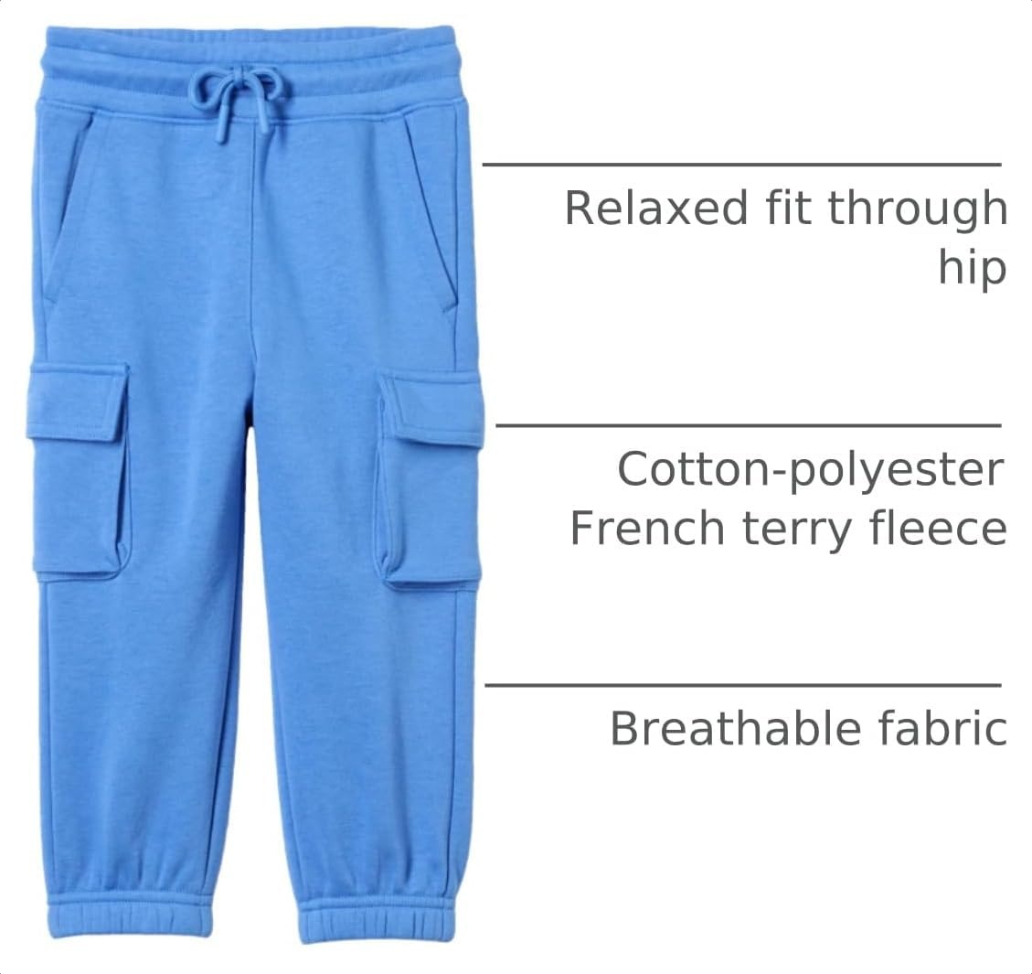 image:imageAmazon Essentials Unisex Kids and Toddlers Cargo JoggerBlue