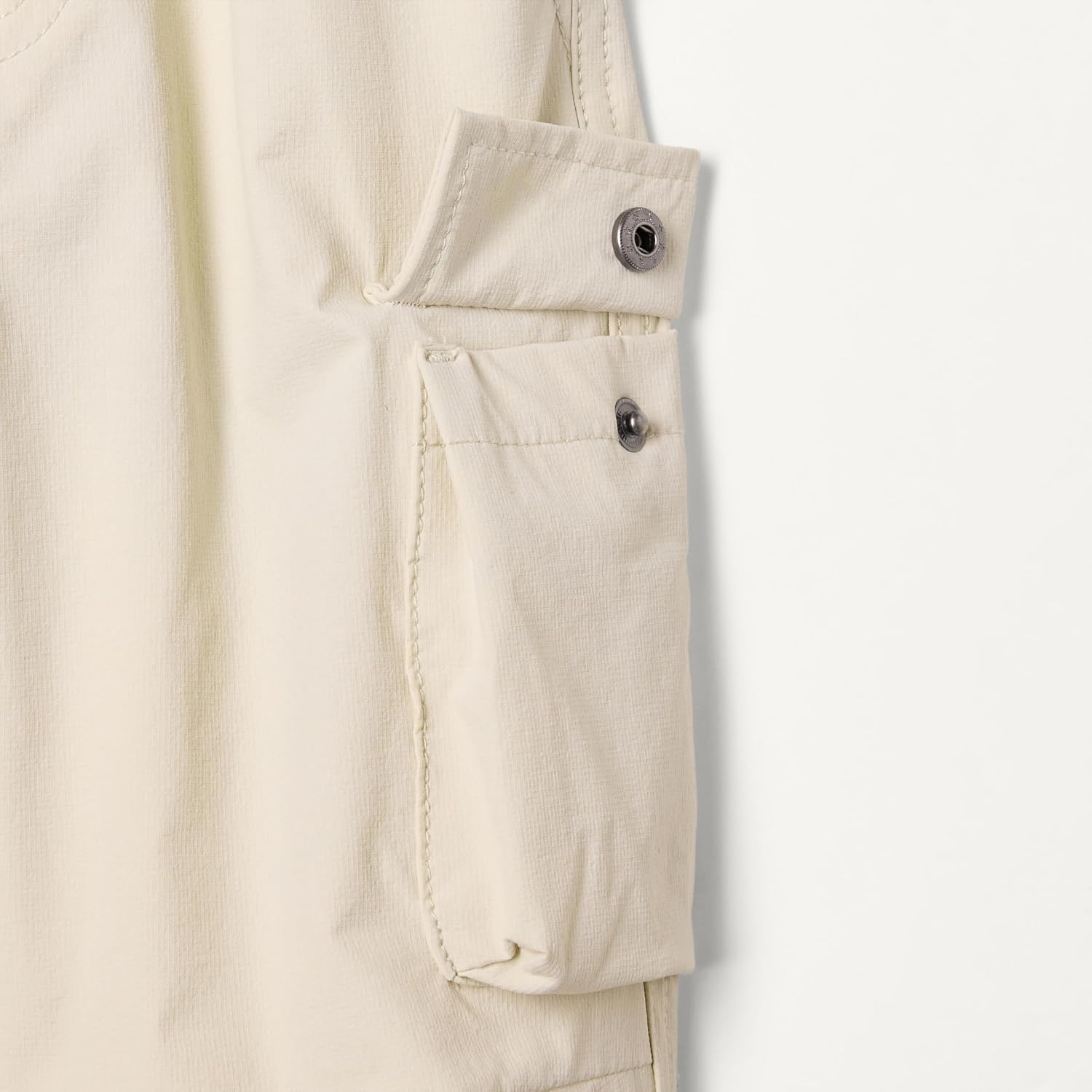 image:imageAmazon Essentials Unisex Kids and Toddlers Cargo Parachute Pants Joggers with Elastic Waist Drawstring Pull OnBeige
