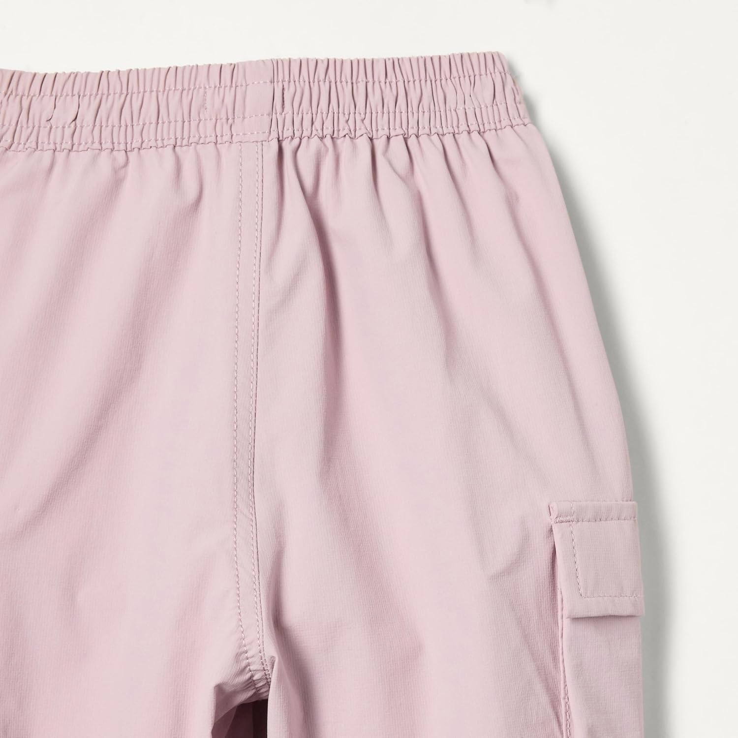image:imageAmazon Essentials Unisex Kids and Toddlers Cargo Parachute Pants Joggers with Elastic Waist Drawstring Pull OnDusty Lilac