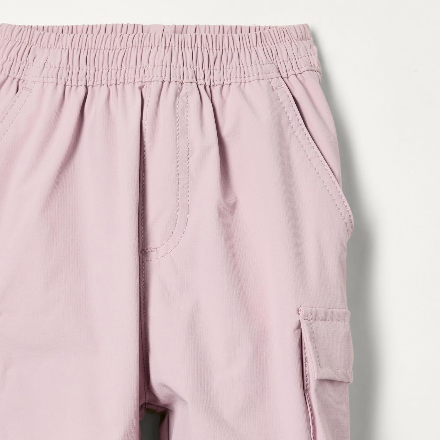image:imageAmazon Essentials Unisex Kids and Toddlers Cargo Parachute Pants Joggers with Elastic Waist Drawstring Pull OnDusty Lilac