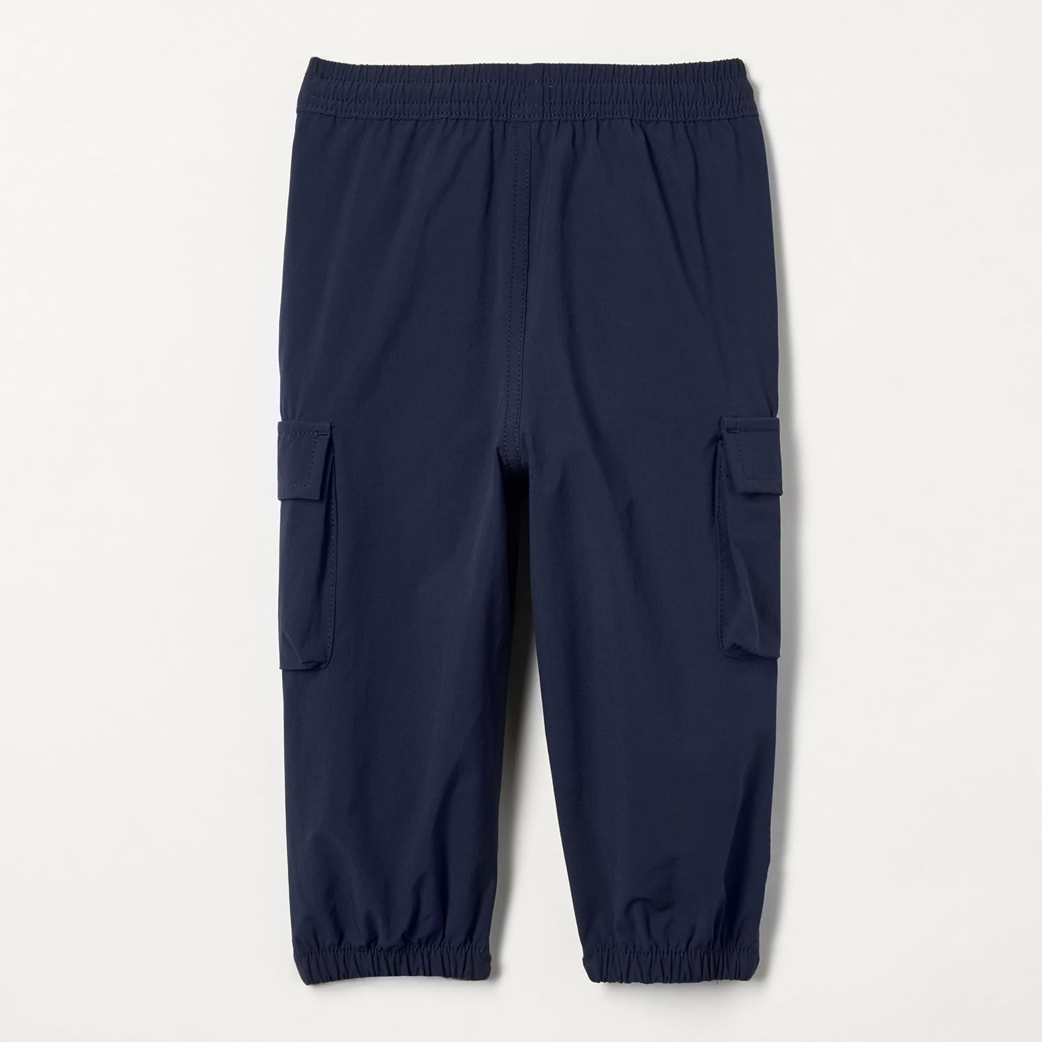 image:imageAmazon Essentials Unisex Kids and Toddlers Cargo Parachute Pants Joggers with Elastic Waist Drawstring Pull OnNavy