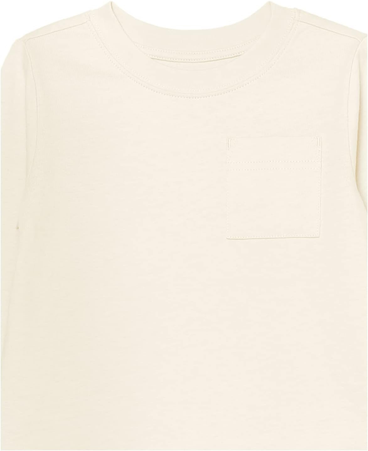 image:imageAmazon Essentials Unisex Kids and Toddlers LongSleeve Organic Cotton Rib Cuff TShirt Pack of 2BlackIvory