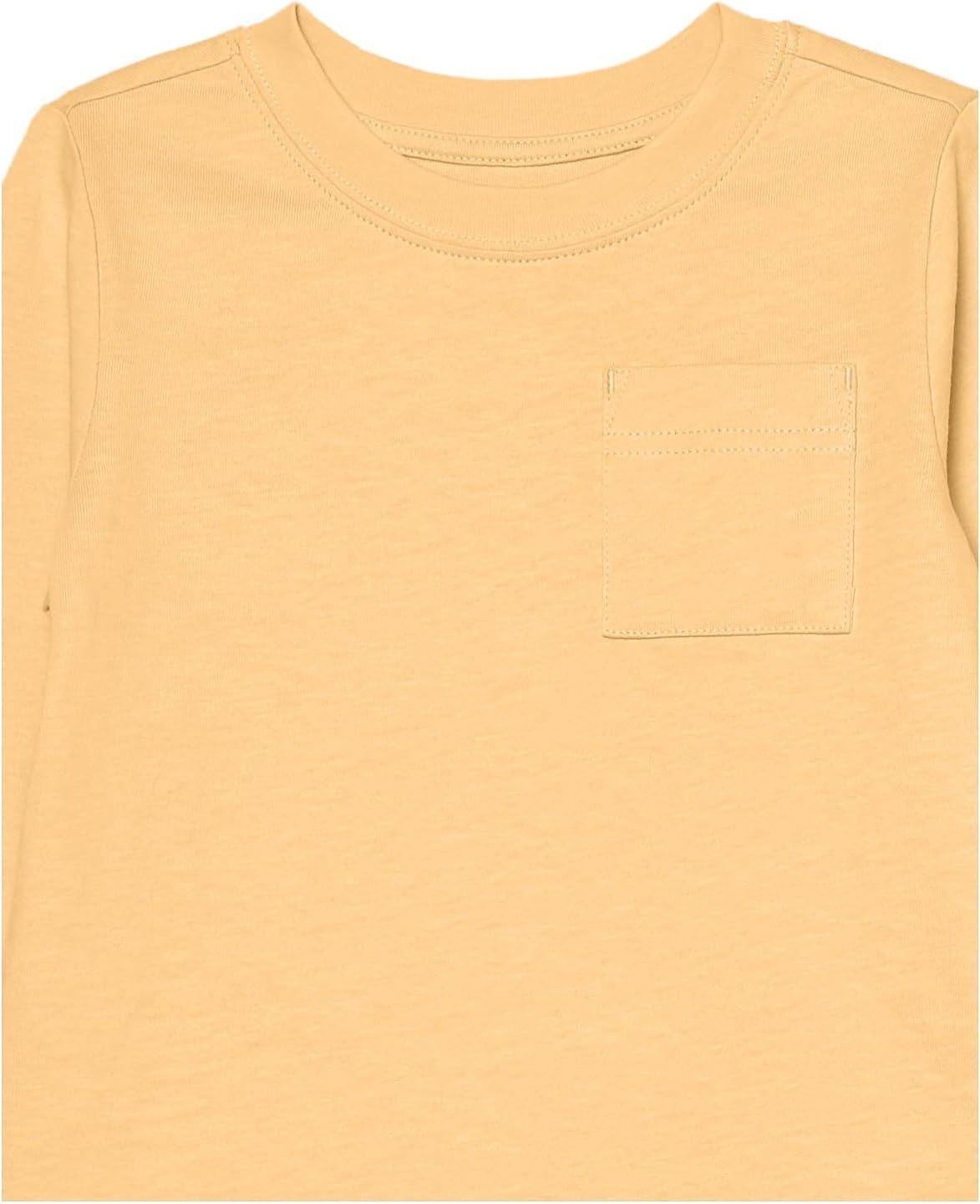 image:imageAmazon Essentials Unisex Kids and Toddlers LongSleeve Organic Cotton Rib Cuff TShirt Pack of 2Light OrangeMelon Orange Snake