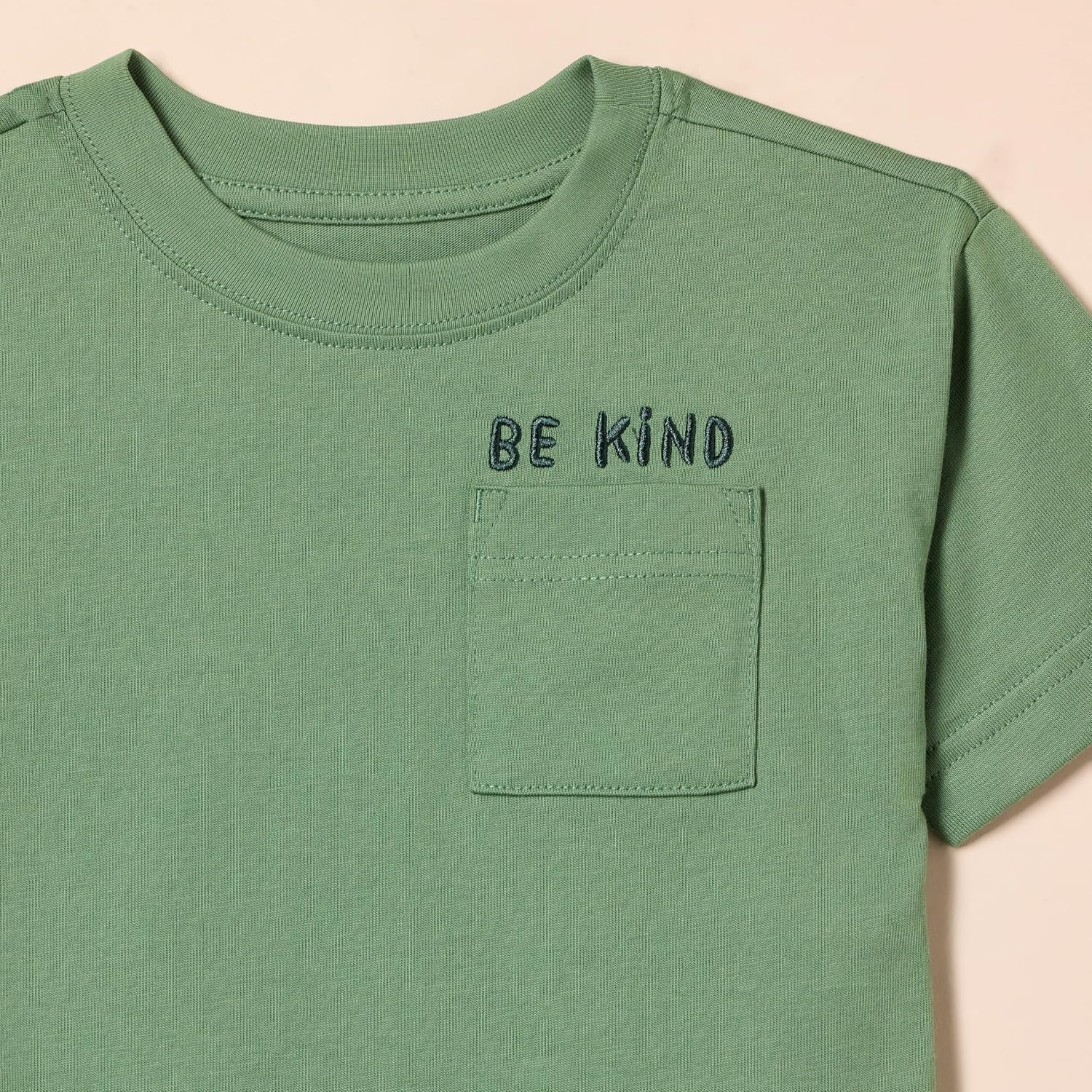 image:imageAmazon Essentials Unisex Kids and Toddlers Modern ShortSleeve Cotton TShirt Pack of 3IvorySage GreenTerracotta