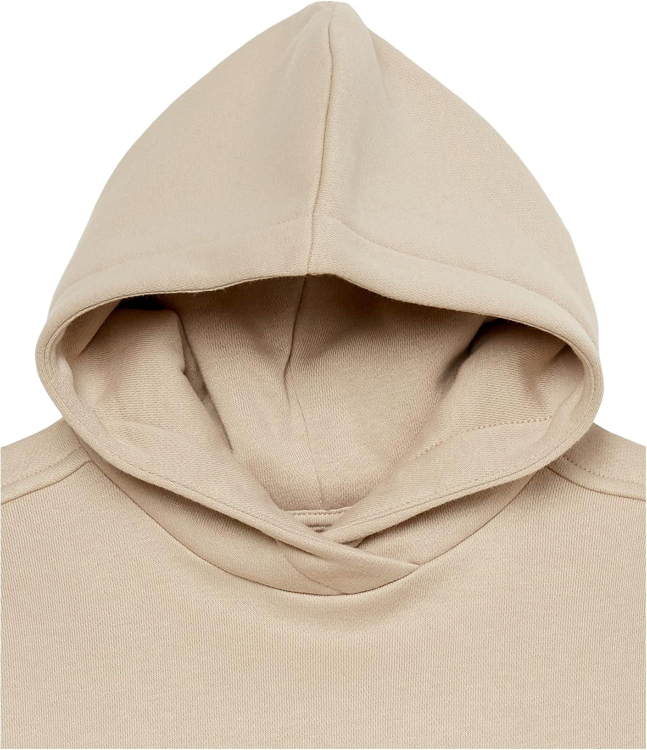 image:imageAmazon Essentials Unisex Kids and Toddlers Modern Sweatsuit Set 2 Piece Hooded Outfit Pack of 2Tan