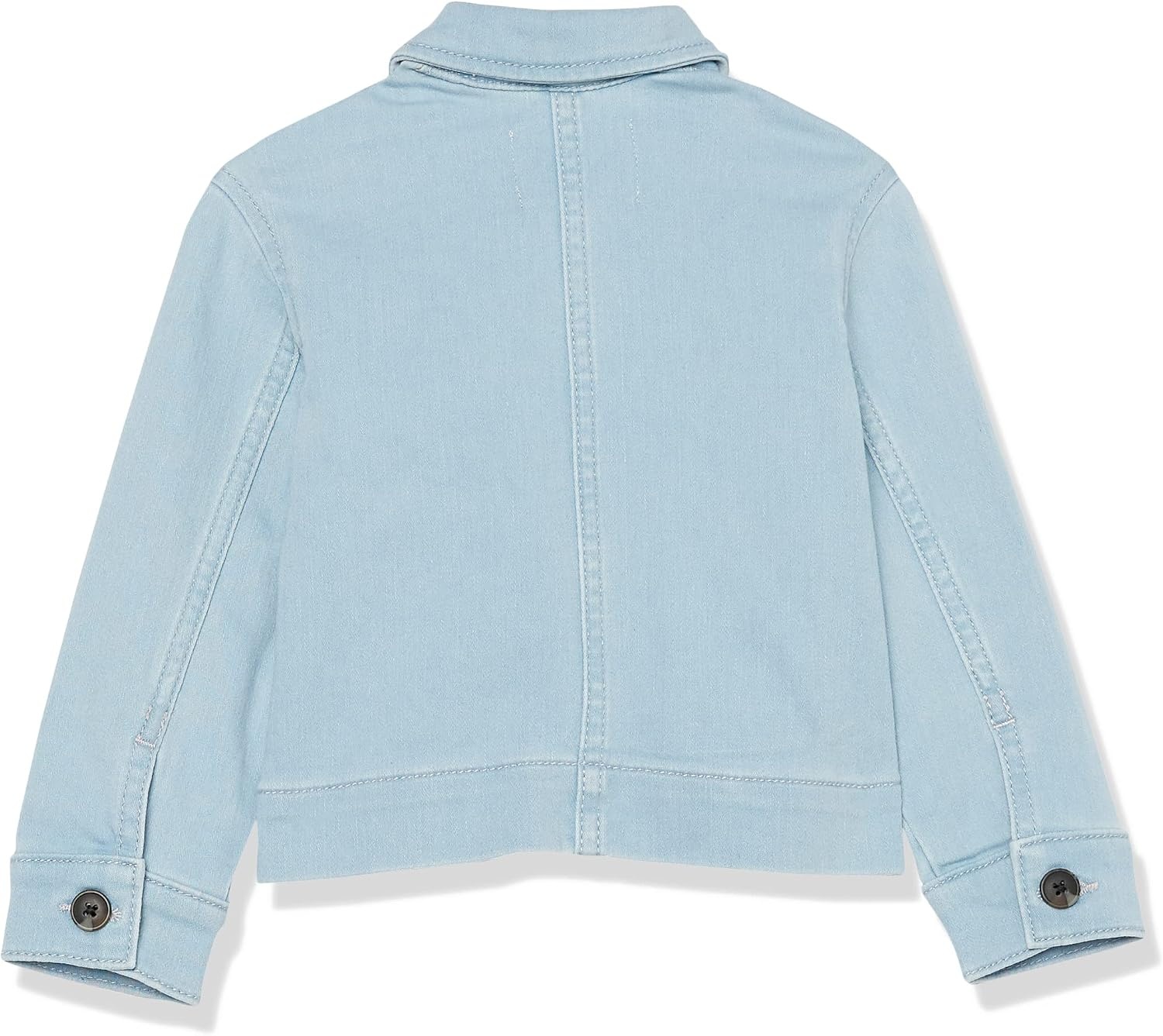 image:imageAmazon Essentials Unisex Kids and Toddlers RelaxedFit Denim Chore Jacket OuterwearLight Denim Blue