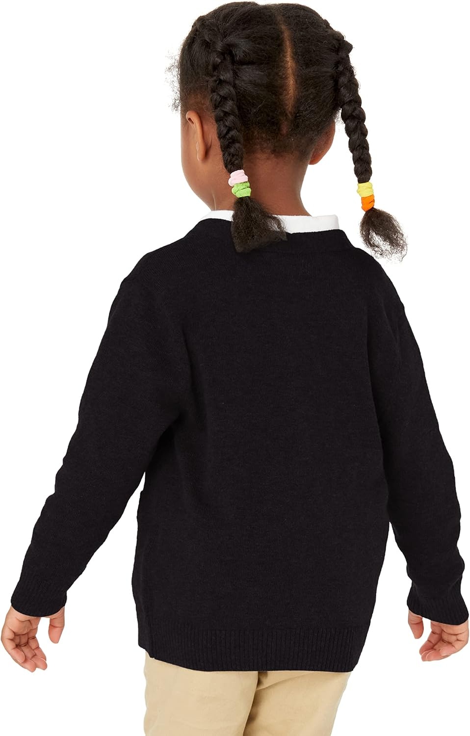 image:imageAmazon Essentials Unisex Kids and Toddlers VNeck Cotton Uniform Cardigan Sweaters Pack of 22pack Black