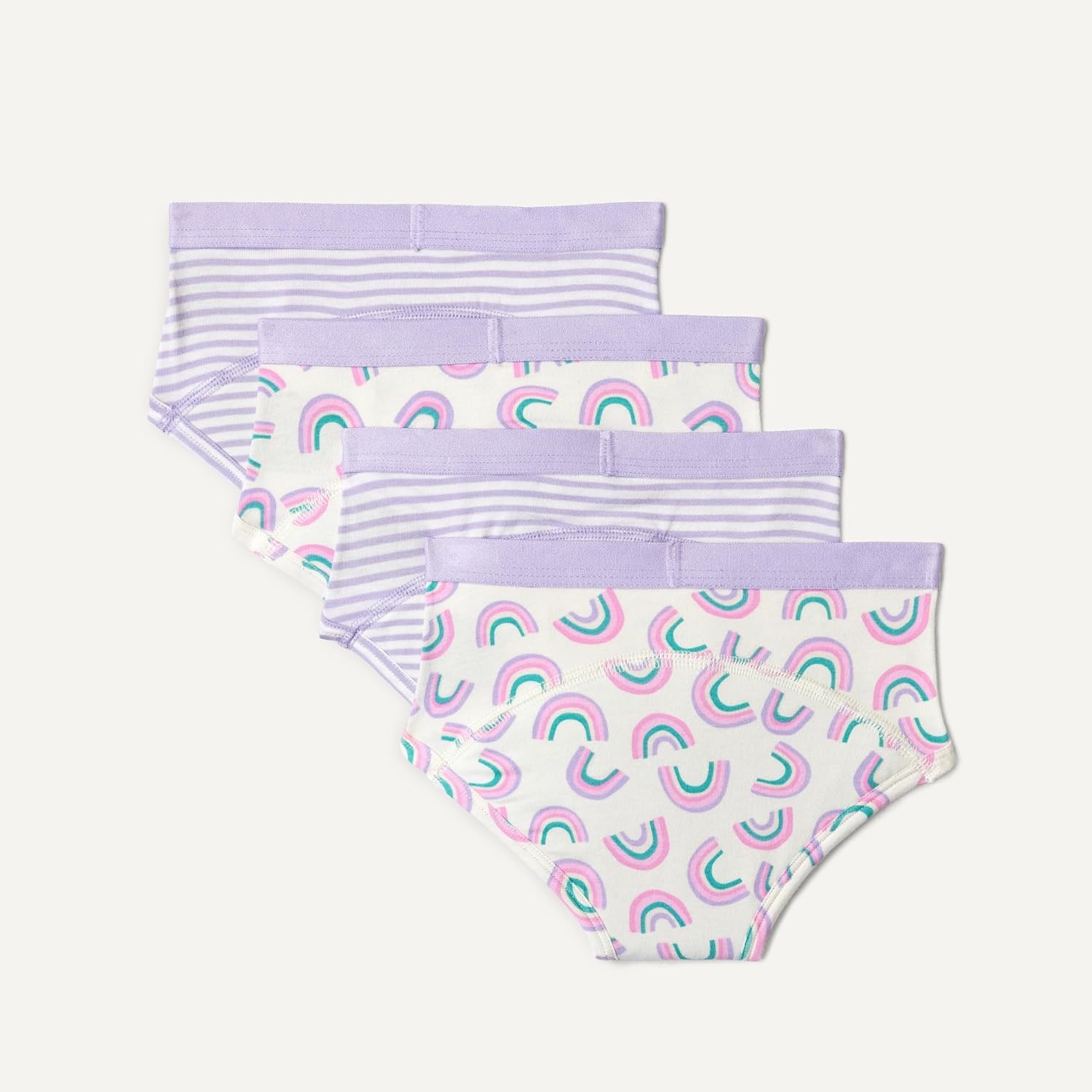 image:imageAmazon Essentials Unisex Toddlers Cotton Training Pants Pack of 4Rainbow Stripes