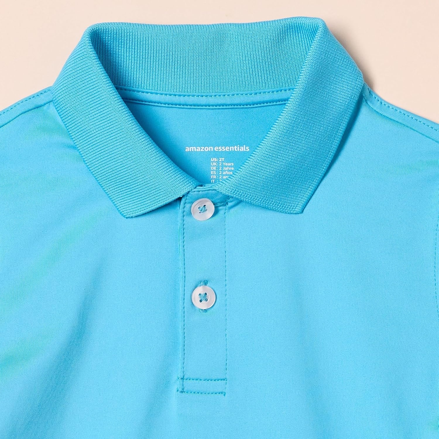 image:imageAmazon Essentials boys ShortSleeve Active Performance Polo ShirtsAqua BlueBlack