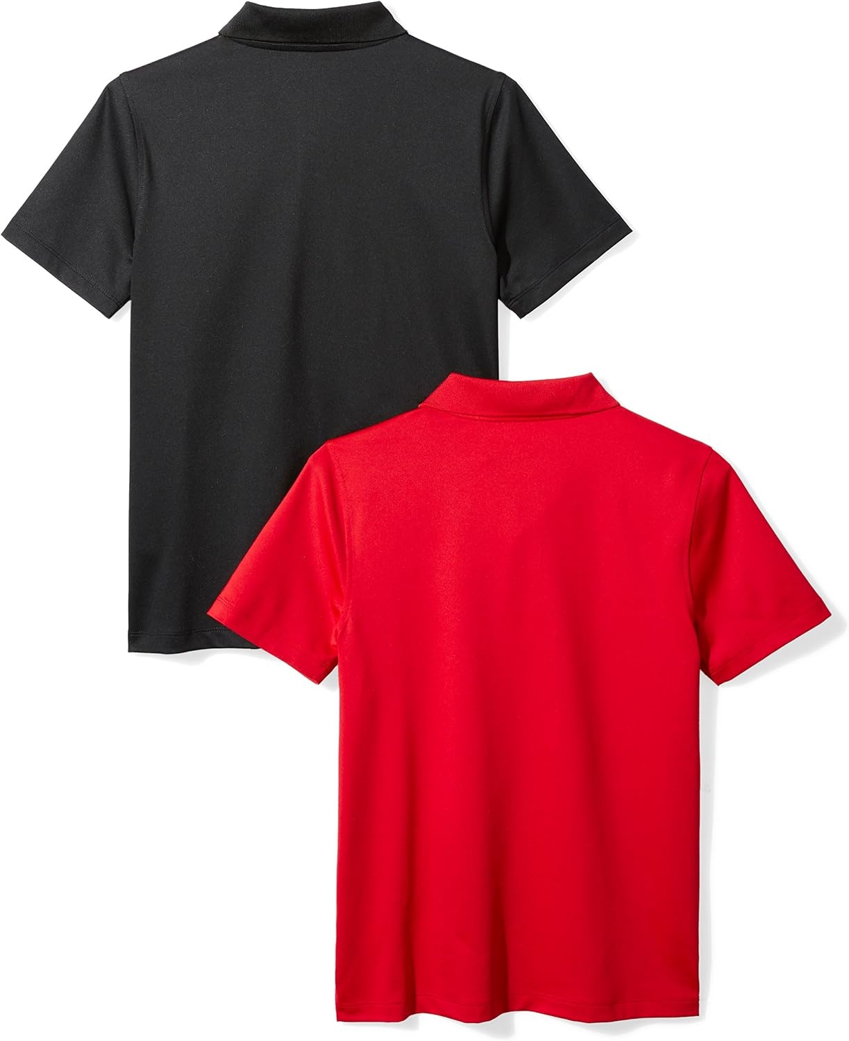 image:imageAmazon Essentials boys ShortSleeve Active Performance Polo ShirtsBlackRed