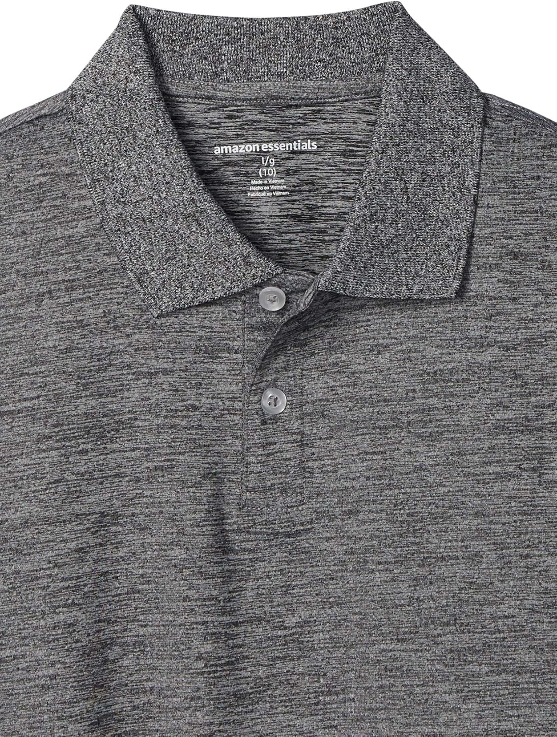 image:imageAmazon Essentials boys ShortSleeve Active Performance Polo ShirtsNavyGrey