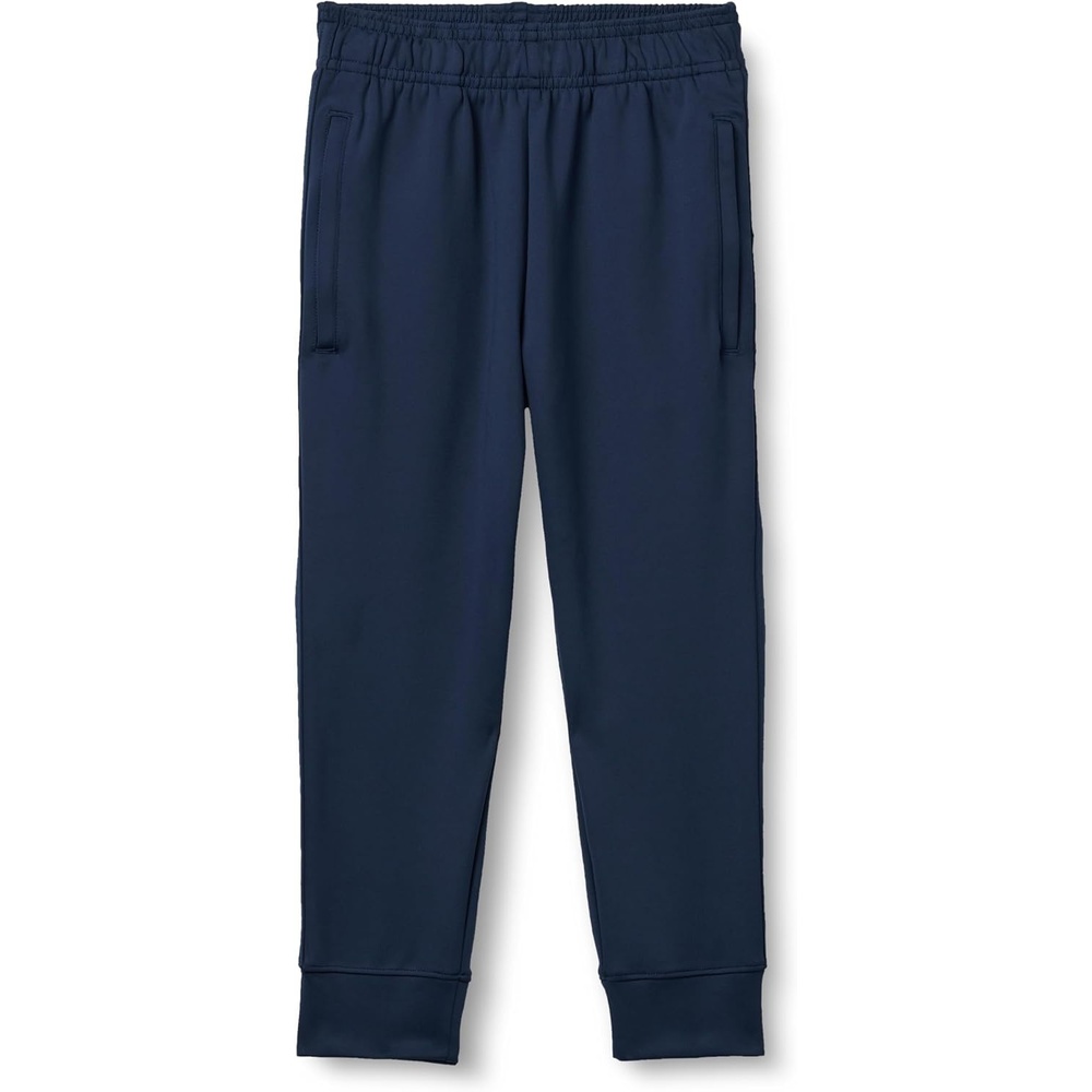 image:imageAmazon Essentials Boys Athletic Performance Stretch Knit Jogger Track PantsNavy