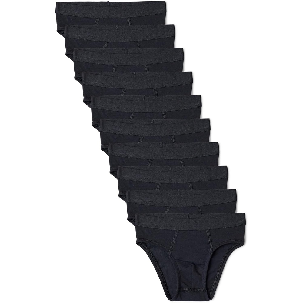 image:imageAmazon Essentials Boys Cotton Jersey Brief UnderwearBlack