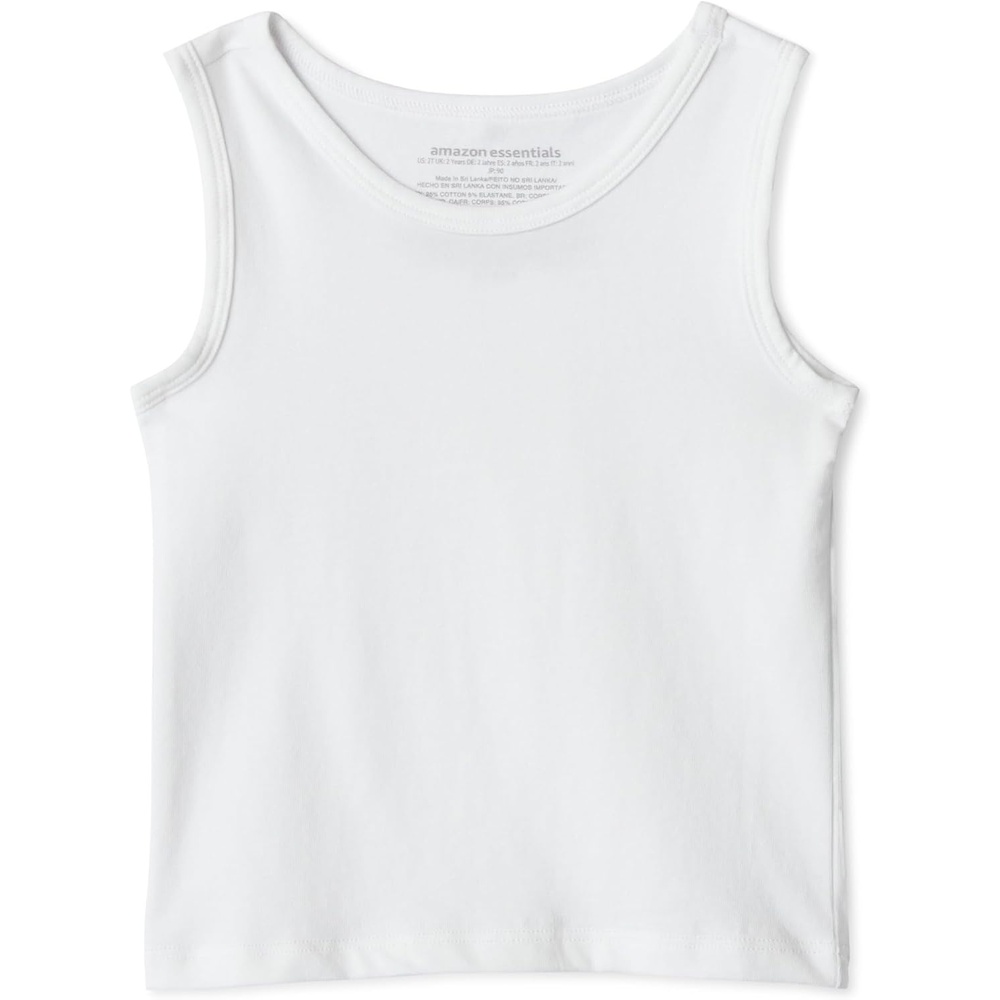 image:imageAmazon Essentials Boys Cotton Jersey Tank Top UndershirtWhite