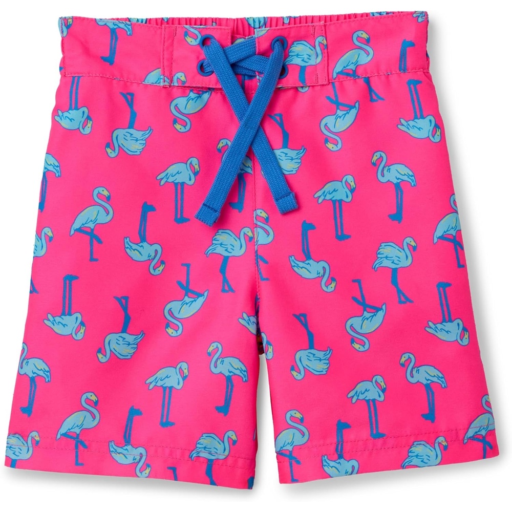 image:imageAmazon Essentials Boys Quick Dry Swimming Board Shorts Swim TrunksBright Pink Flamingo