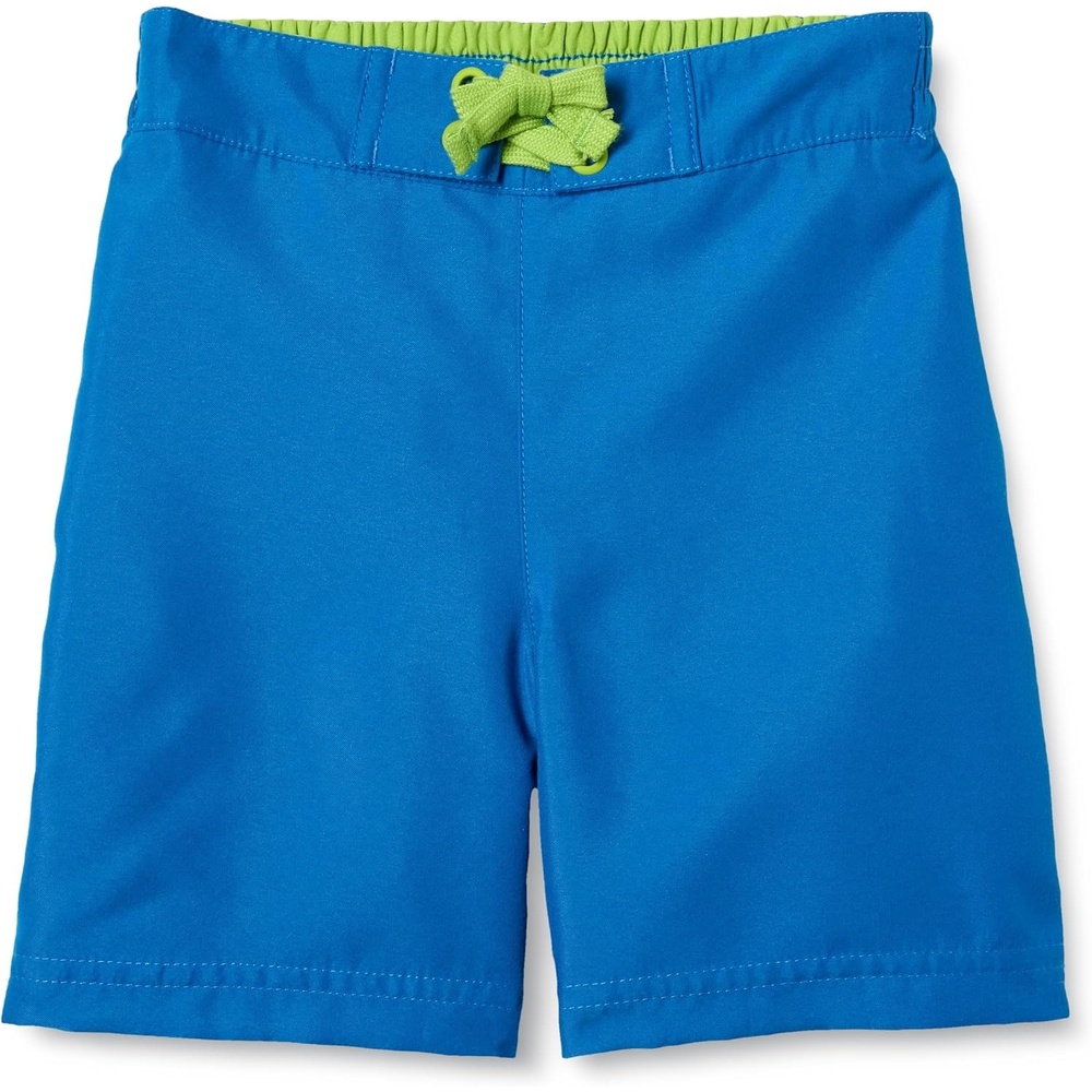 image:imageAmazon Essentials Boys Quick Dry Swimming Board Shorts Swim TrunksDeep Blue