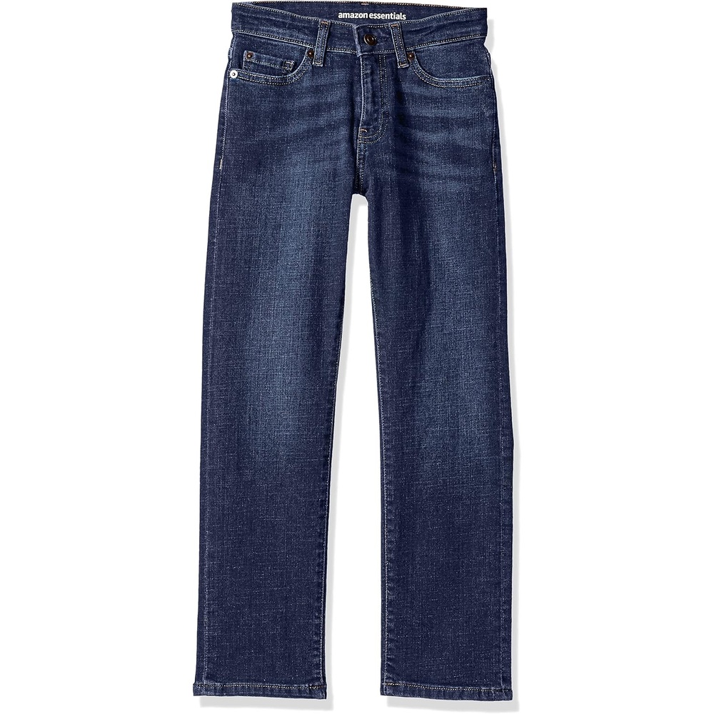 image:imageAmazon Essentials Boys Regular StraightFit JeansDark Wash