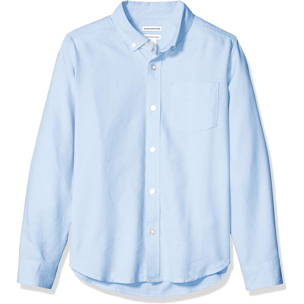 image:imageAmazon Essentials Boys Uniform Classic Fit LongSleeve Woven Oxford Shirt