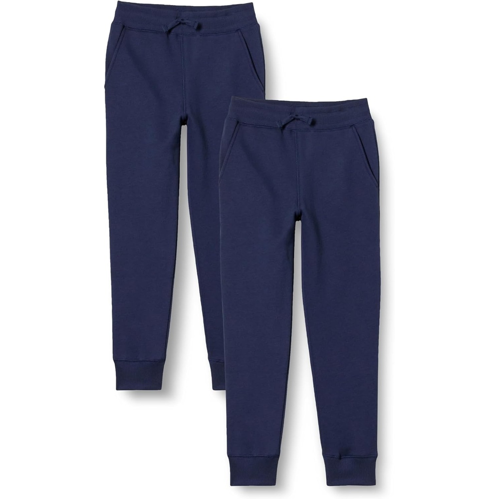 image:imageAmazon Essentials Boys and Toddlers Fleece Jogger Sweatpants with Elastic Waist and Drawstring Multipacks2pack Navy