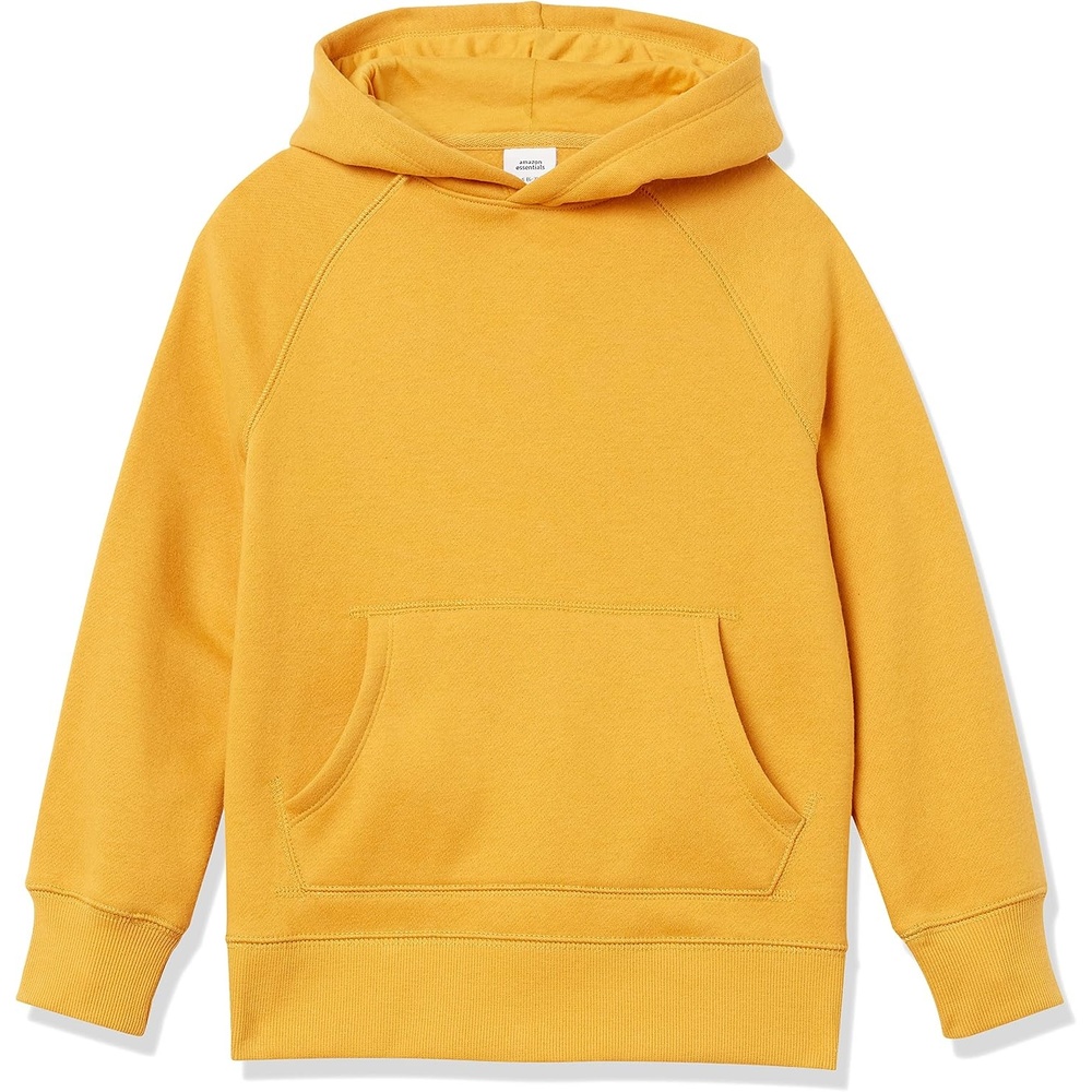 image:imageAmazon Essentials Boys and Toddlers Fleece Pullover Hoodie SweatshirtsGolden Yellow