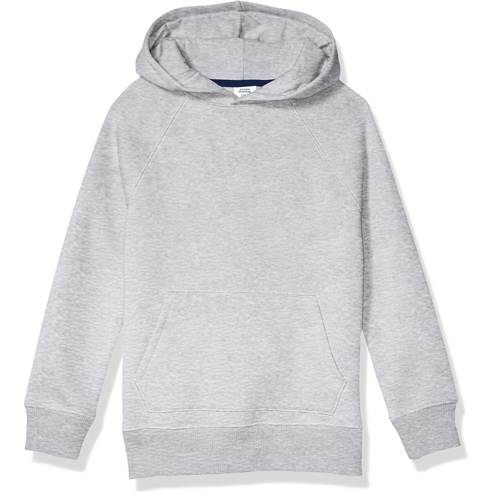 image:imageAmazon Essentials Boys and Toddlers Fleece Pullover Hoodie SweatshirtsLight Grey Heather