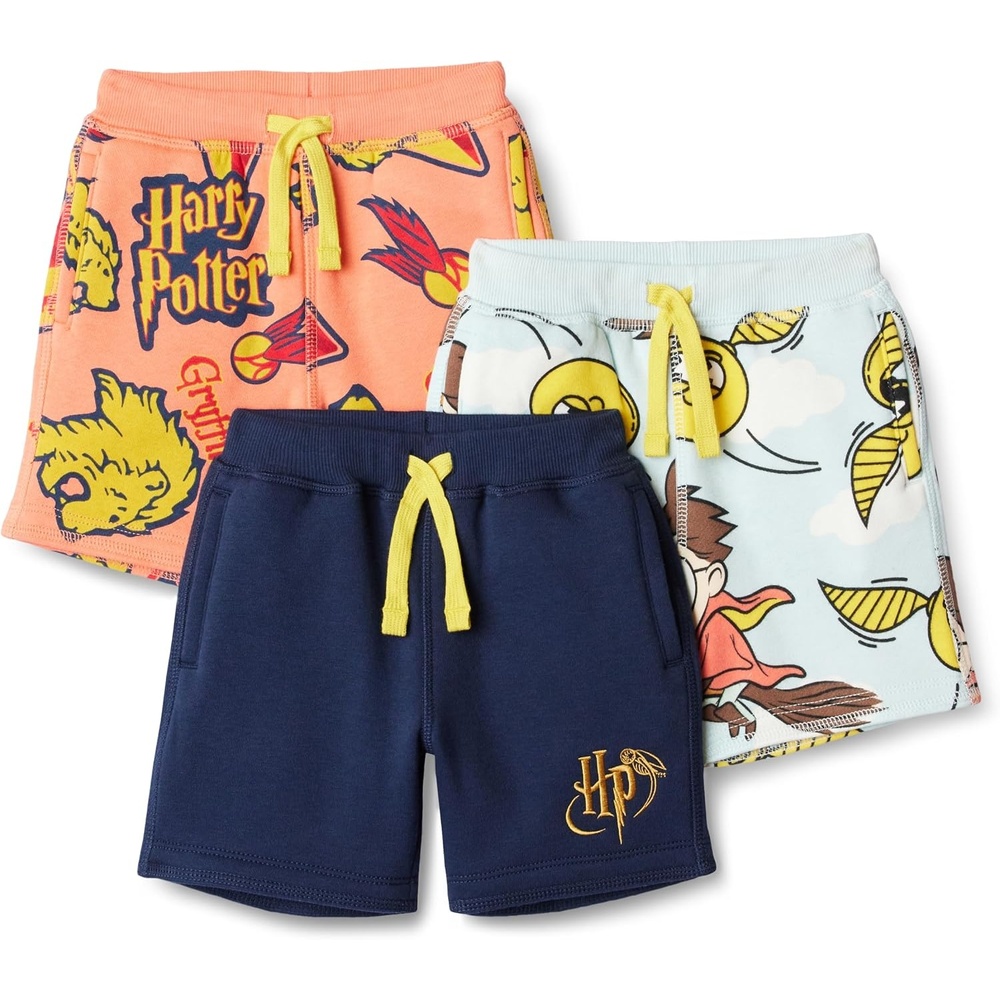 image:imageAmazon Essentials Boys and Toddlers French Terry Knit Shorts Pack of 3Harry Potter