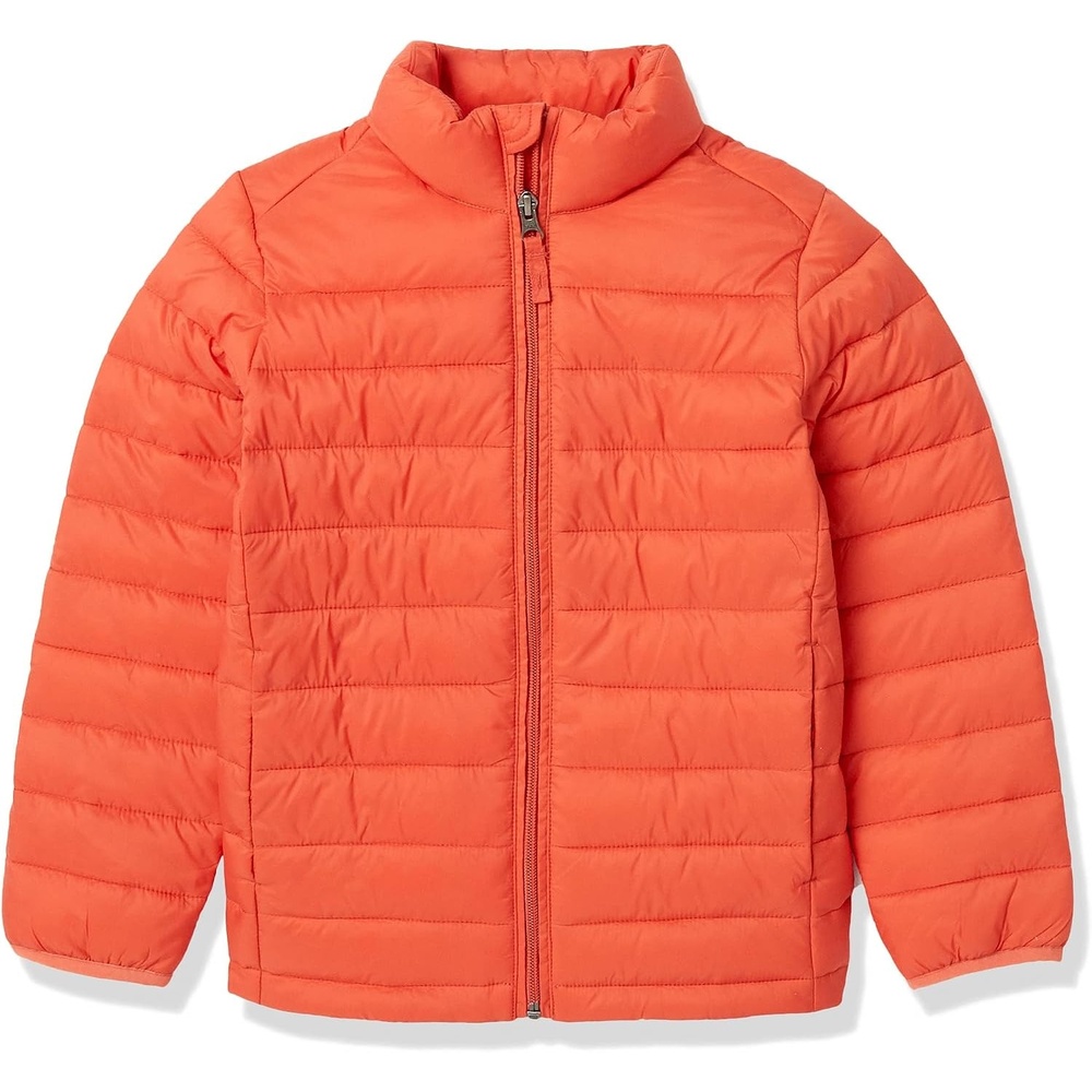image:imageAmazon Essentials Boys and Toddlers Lightweight WaterResistant Packable Puffer JacketBurnt Orange