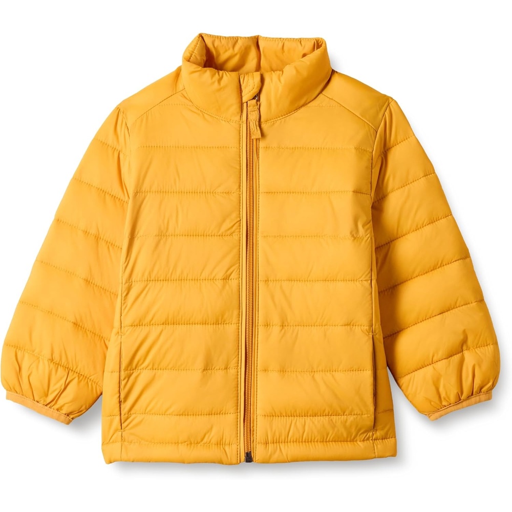 image:imageAmazon Essentials Boys and Toddlers Lightweight WaterResistant Packable Puffer JacketGolden Yellow