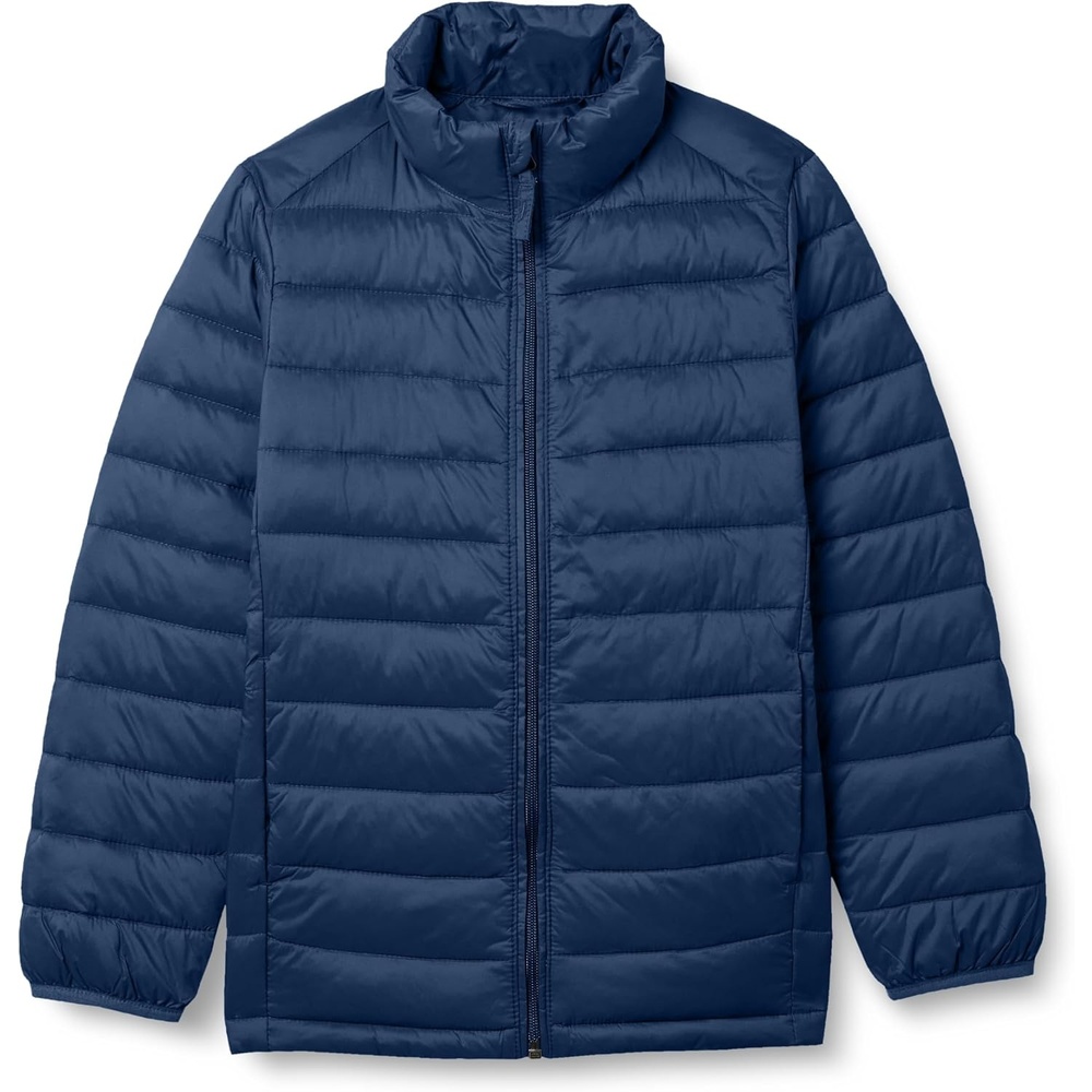 image:imageAmazon Essentials Boys and Toddlers Lightweight WaterResistant Packable Puffer JacketNavy