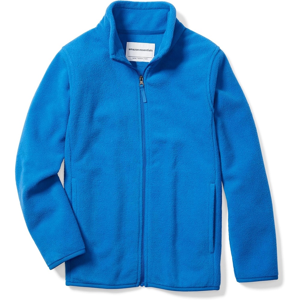 image:imageAmazon Essentials Boys and Toddlers Long Sleeve Polar Fleece FullZip Mock Jacket InsulatedBlue