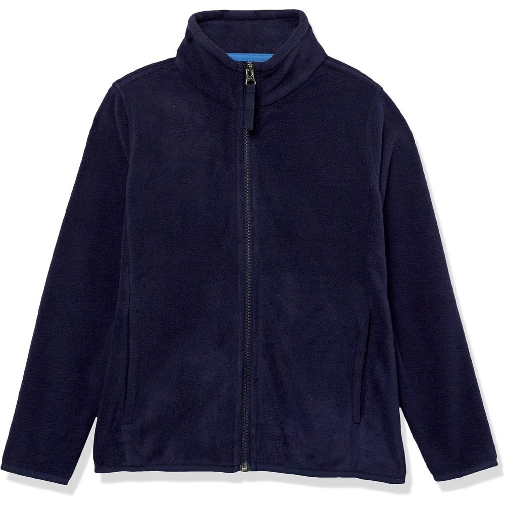 image:imageAmazon Essentials Boys and Toddlers Long Sleeve Polar Fleece FullZip Mock Jacket InsulatedNavy