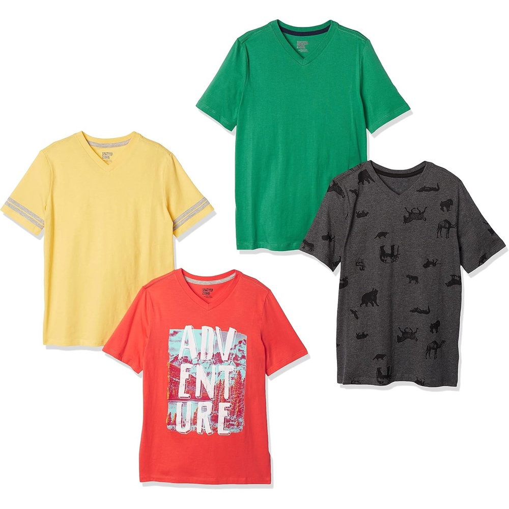 image:imageAmazon Essentials Boys and Toddlers ShortSleeve VNeck TShirt Tops