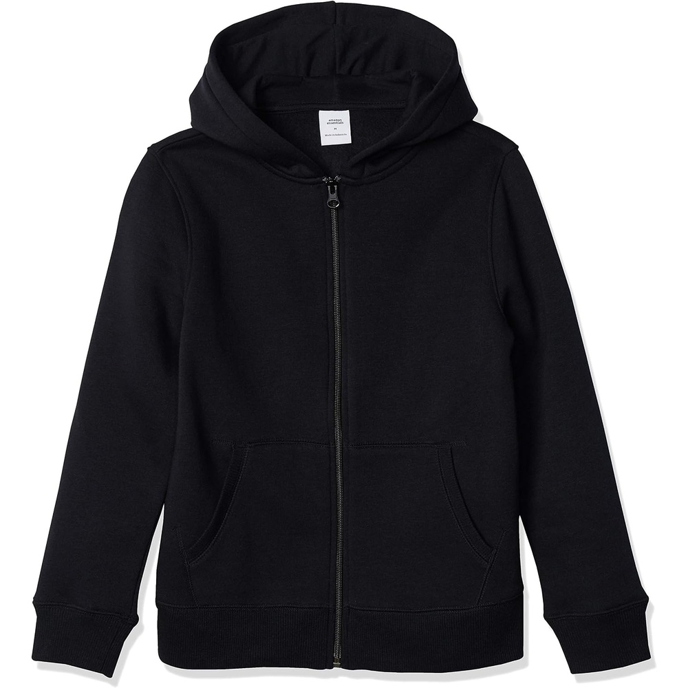 image:imageAmazon Essentials Boys and Toddlers Soft Fleece ZipUp Hoodie SweatshirtBlack