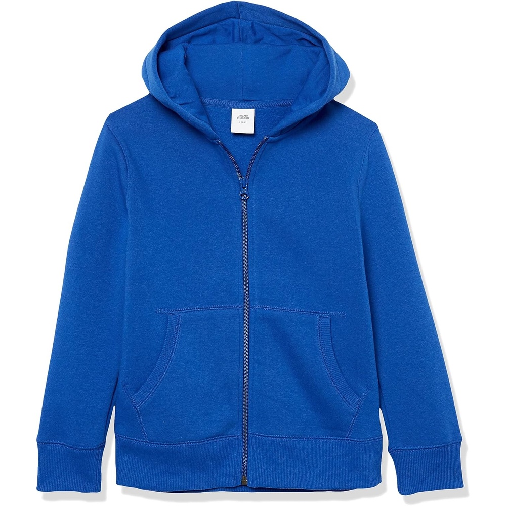 image:imageAmazon Essentials Boys and Toddlers Soft Fleece ZipUp Hoodie SweatshirtBlue
